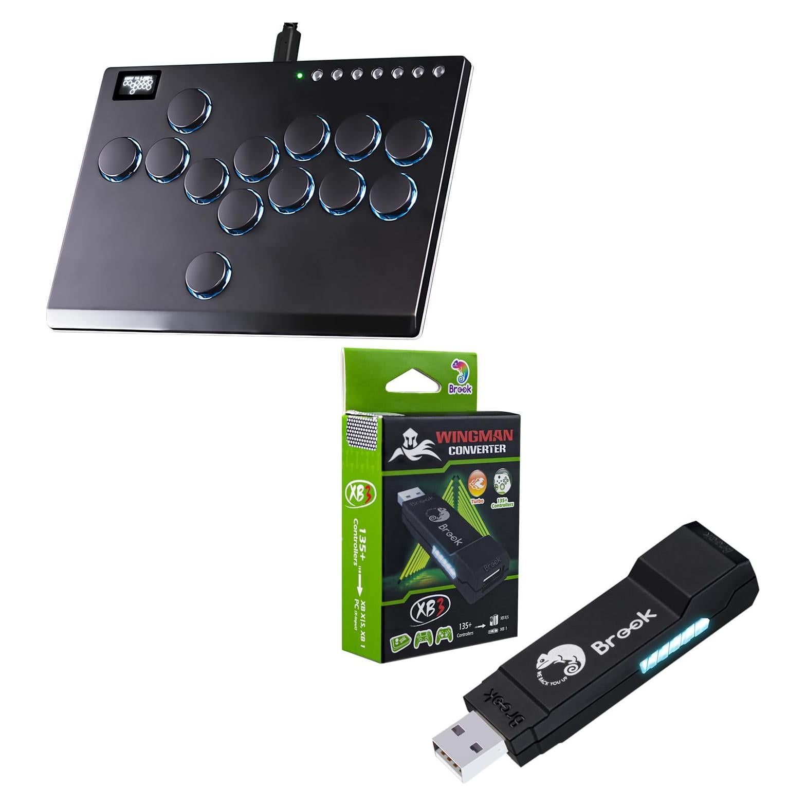 Joystick Arcade Sehawei M13 + Adaptador Wingman XB 3 USB