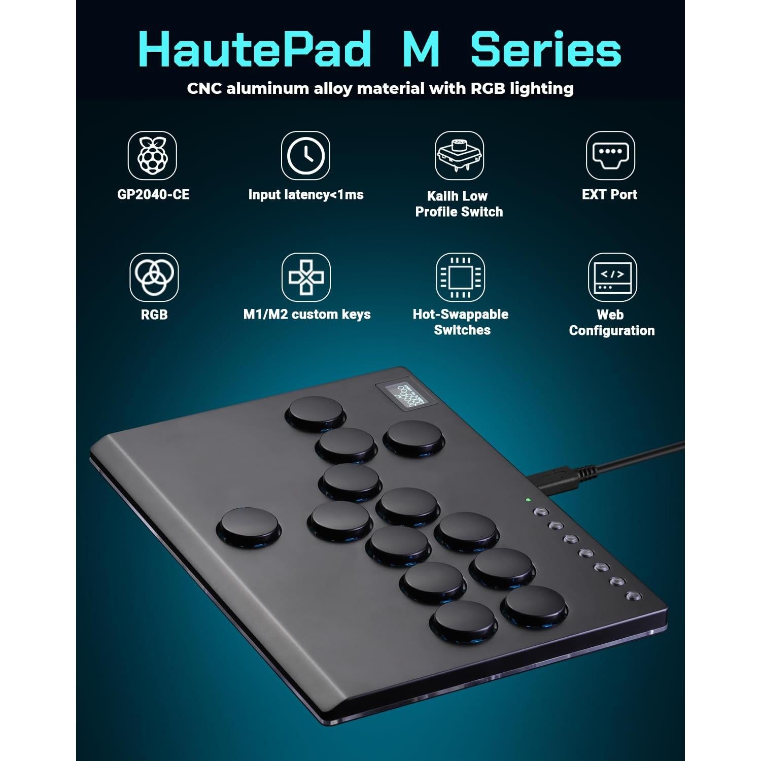 Joystick Arcade Sehawei M13 + Adaptador Wingman XB 3 USB