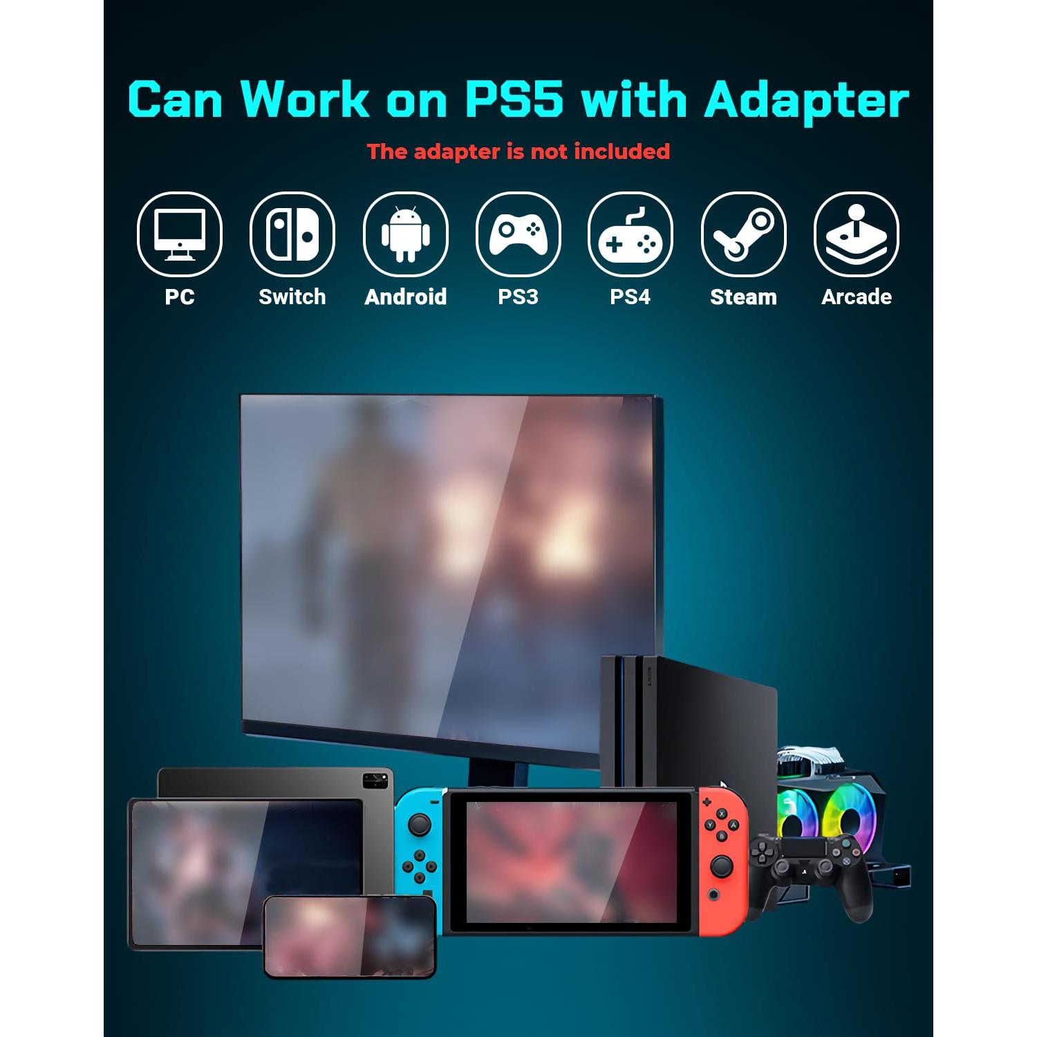 Joystick Arcade Sehawei M13 + Adaptador Wingman XB 3 USB