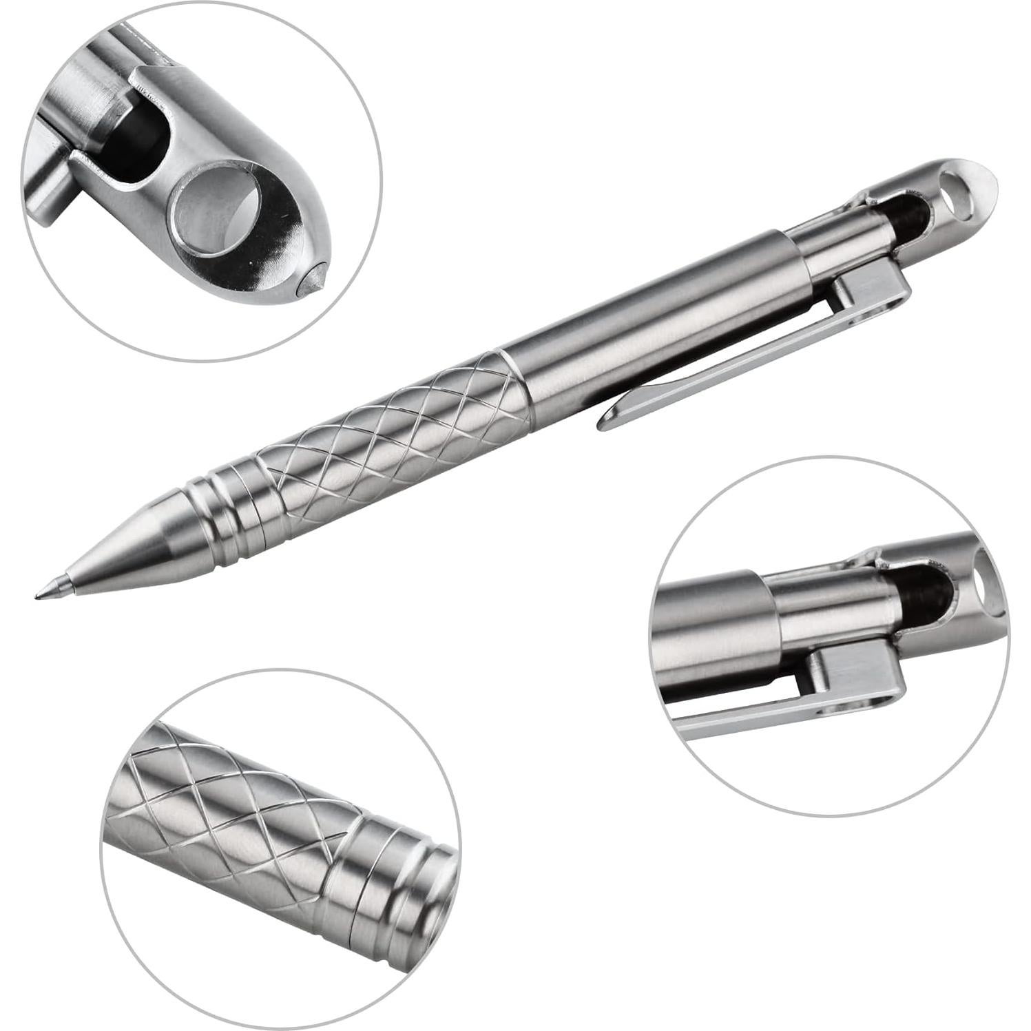 Bolígrafo de Titanio SMOOTHERPRO TI01BK Antideslizante