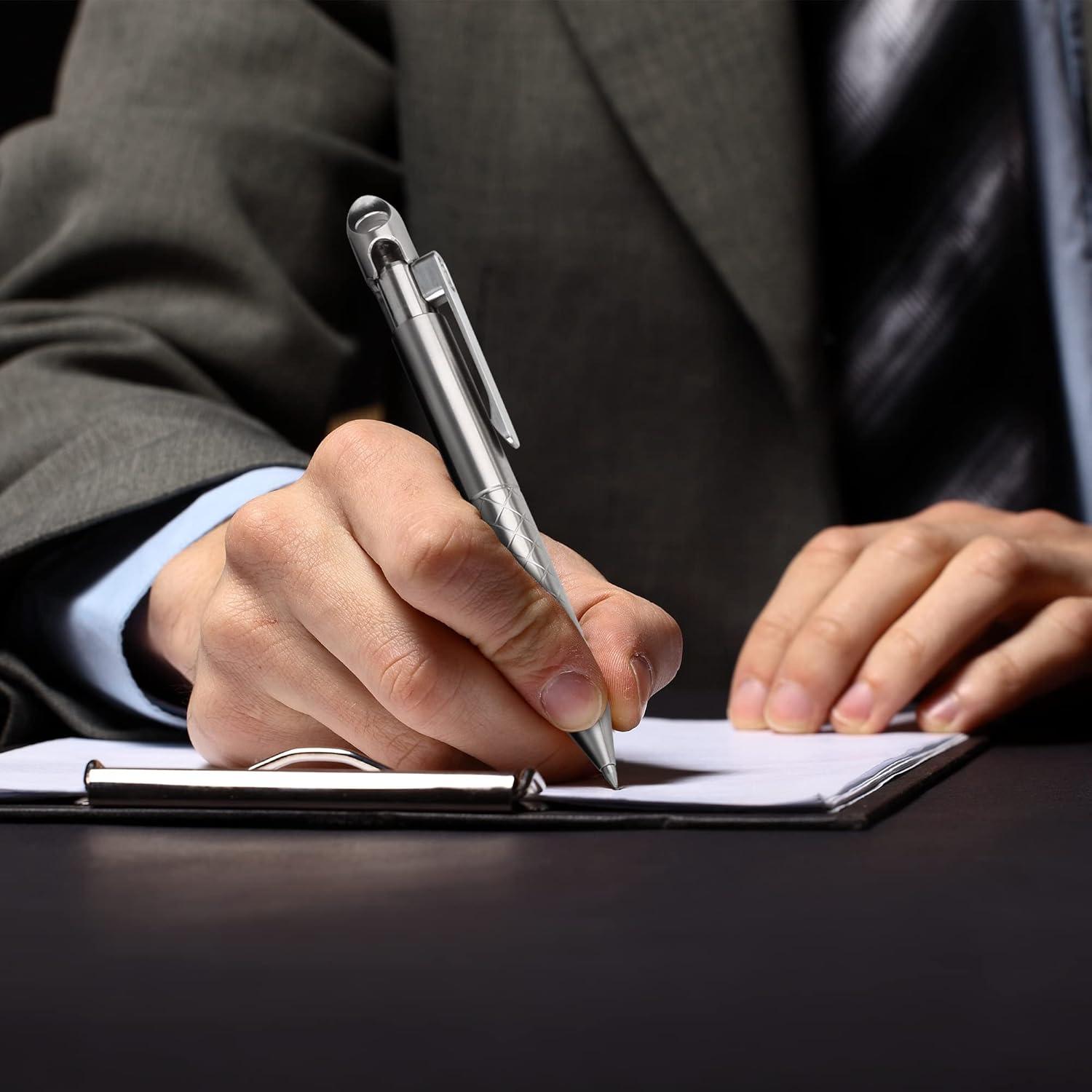 Bolígrafo de Titanio SMOOTHERPRO TI01BK Antideslizante