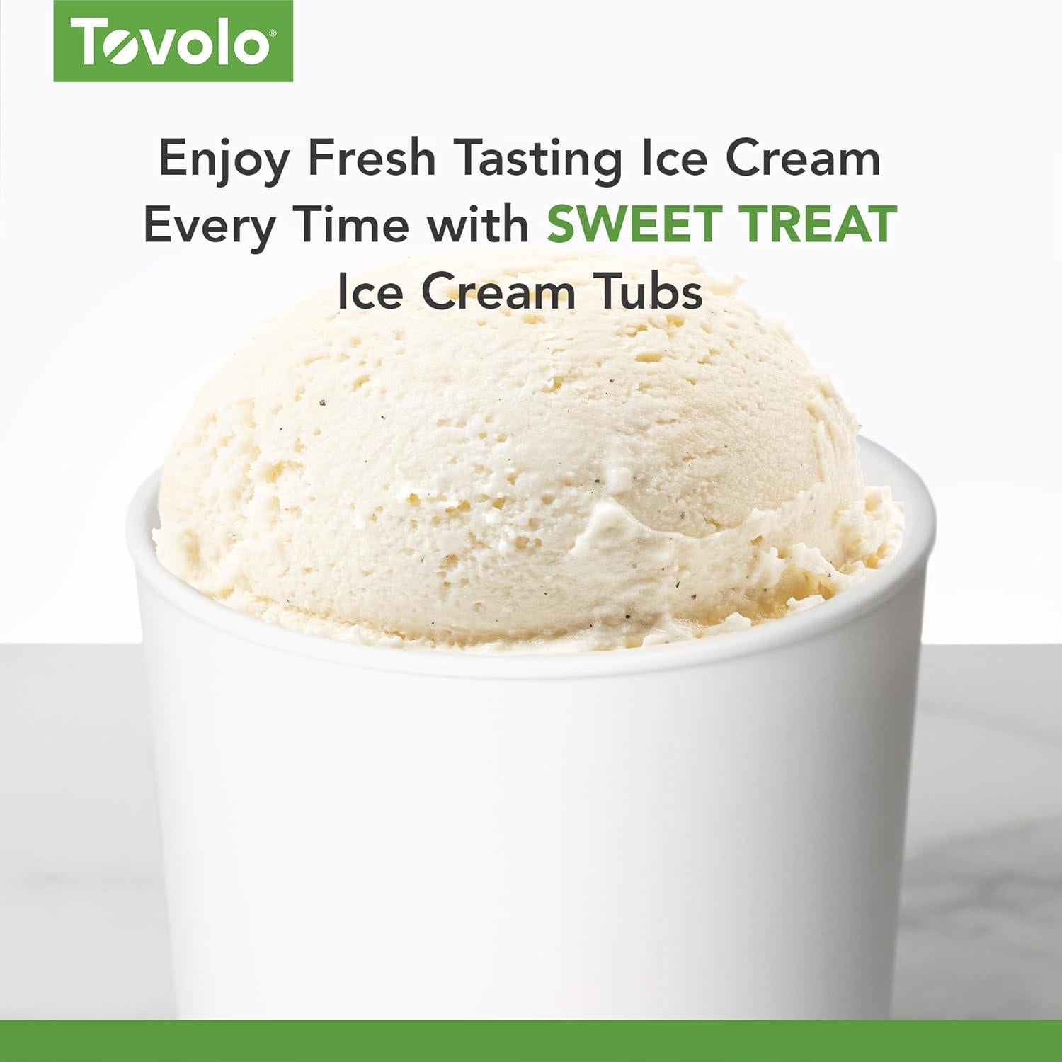 Contenedor de Helado Tovolo Sweet Treat Rosa 0.95L Apilable
