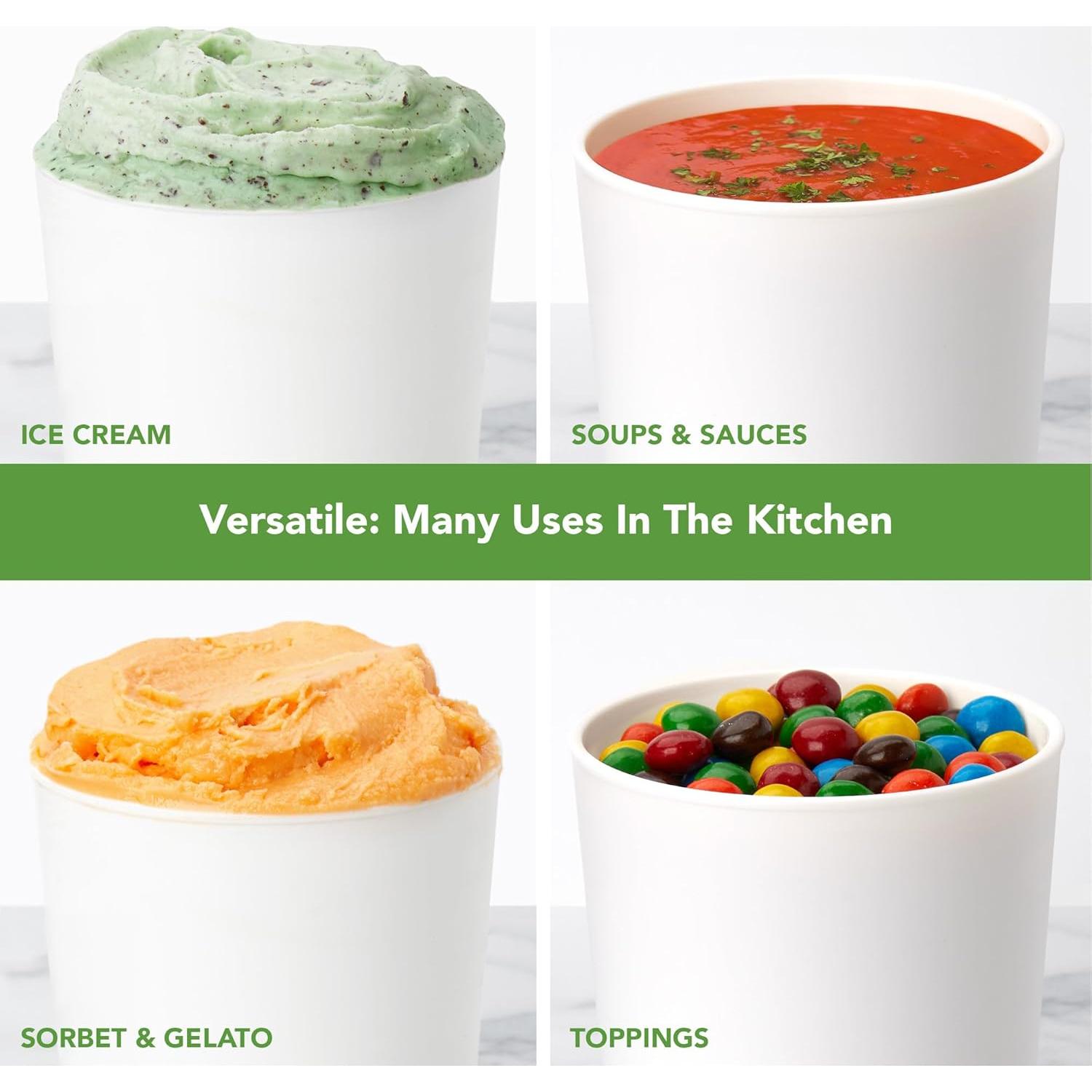 Contenedor de Helado Tovolo Sweet Treat Rosa 0.95L Apilable