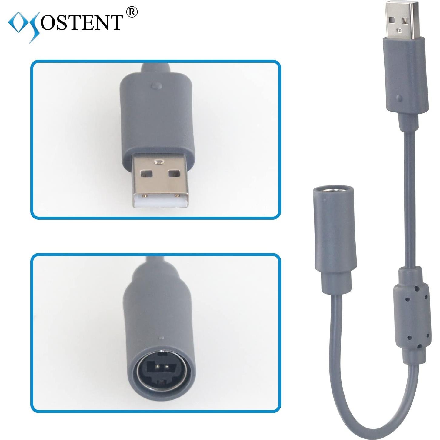 Adaptador USB OSTENT para Controlador Xbox 360 - Cable de Desconexión