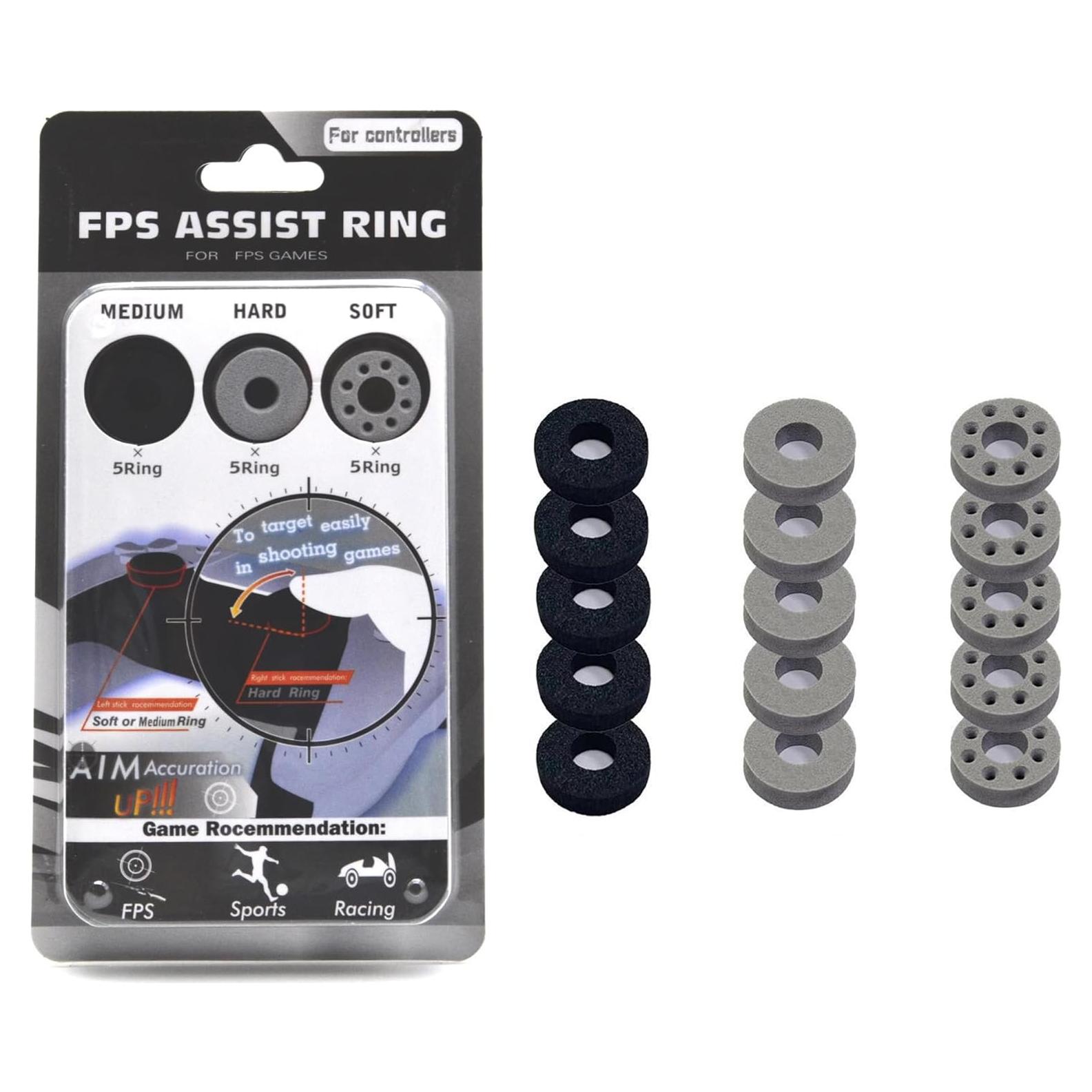 15 Anillos de Asistencia TOPNI para Controladores PS4/PS5/Xbox