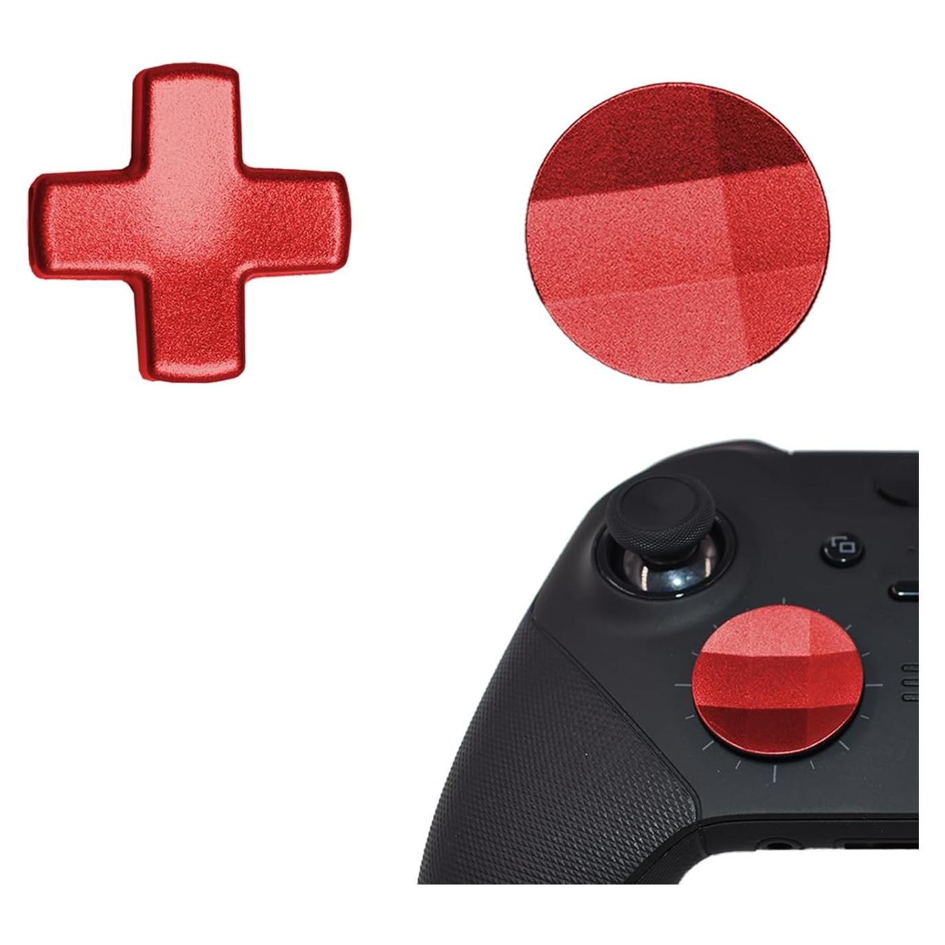 2 Piezas D-pads Reemplazo Xbox Elite Series 2 Rojo