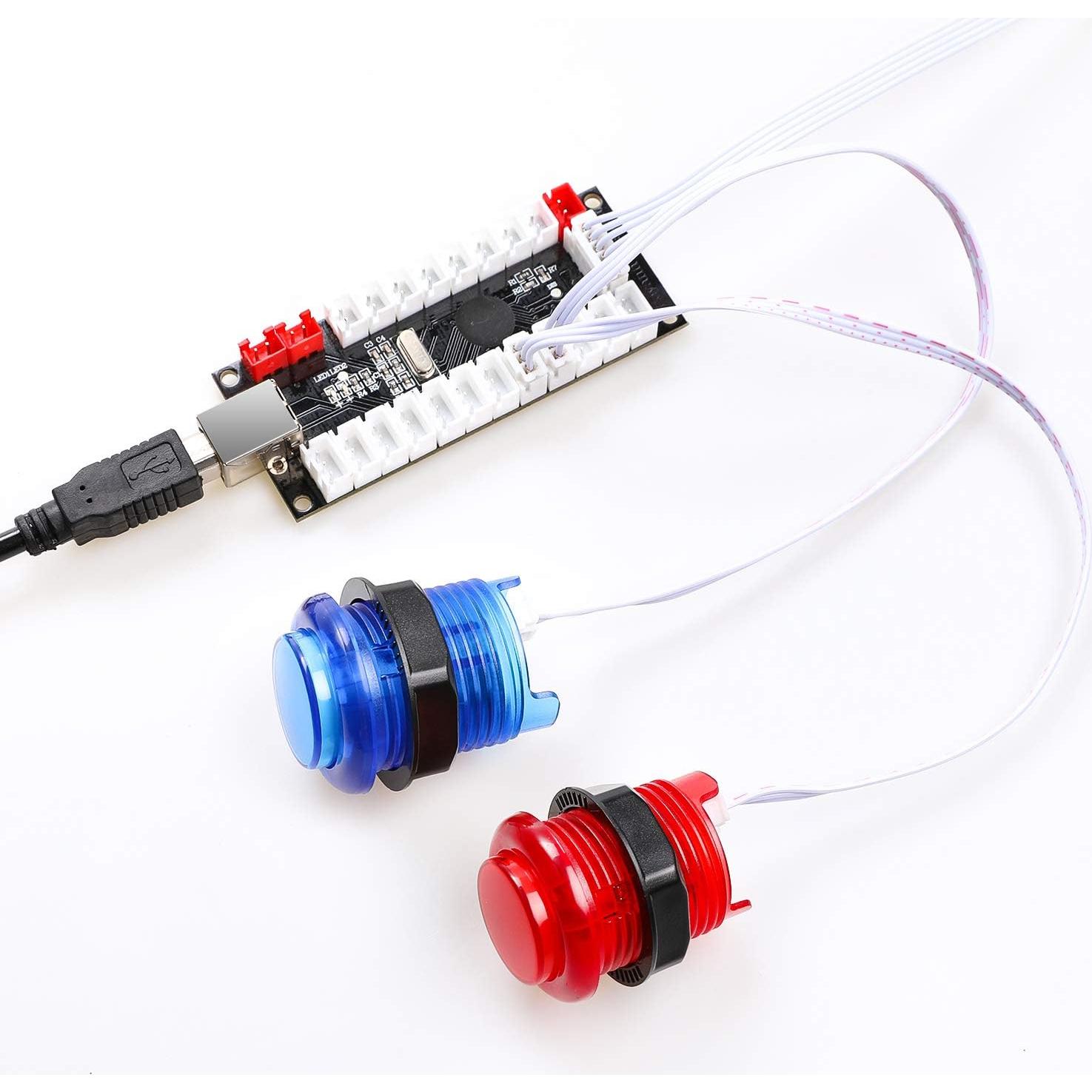 Kit Arcade LED Qenker 2 Jugadores USB MAME DIY