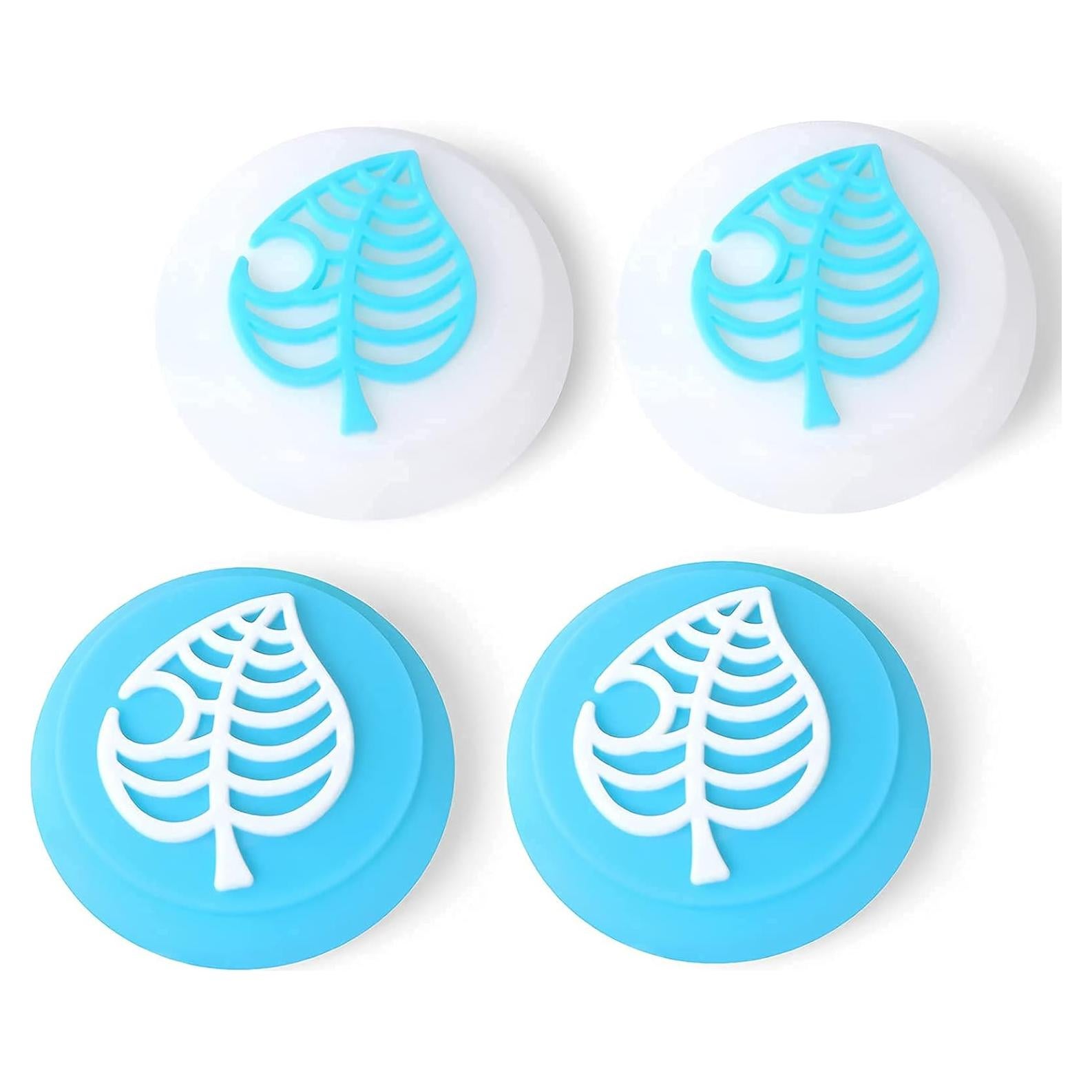 Tscope Grip Caps Azul para Nintendo Switch y Lite - Hoja Kawaii