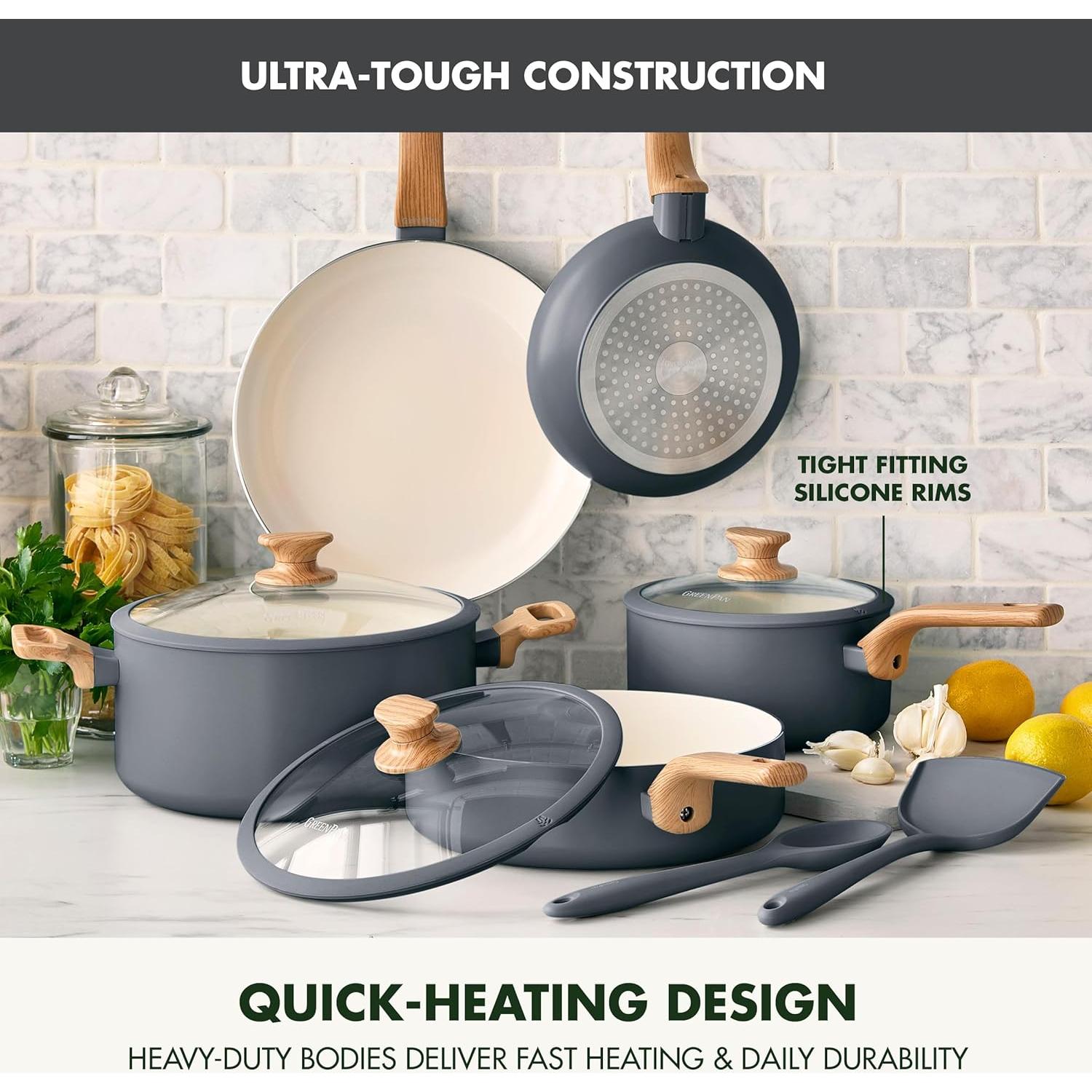 Juego de Utensilios de Cocina GreenPan 10 Piezas Inducción