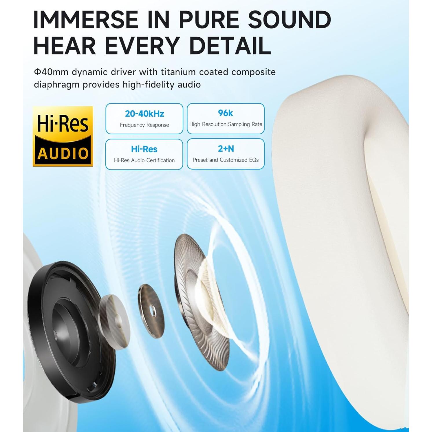 Auriculares Inalámbricos Edifier W800BT Pro - ANC Híbrido 45H