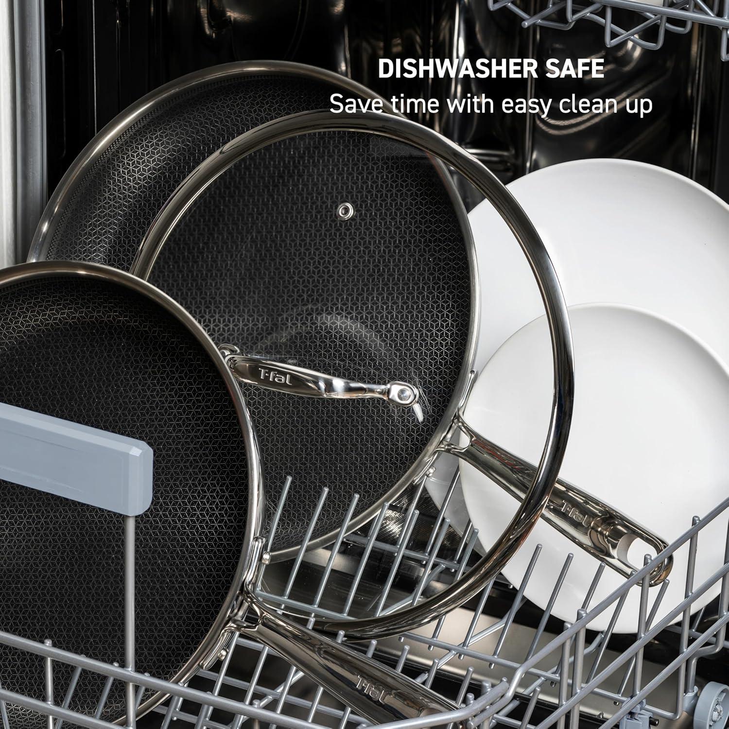 Juego de Sartenes T-Fal HybridMesh 3 Piezas Acero Inoxidable