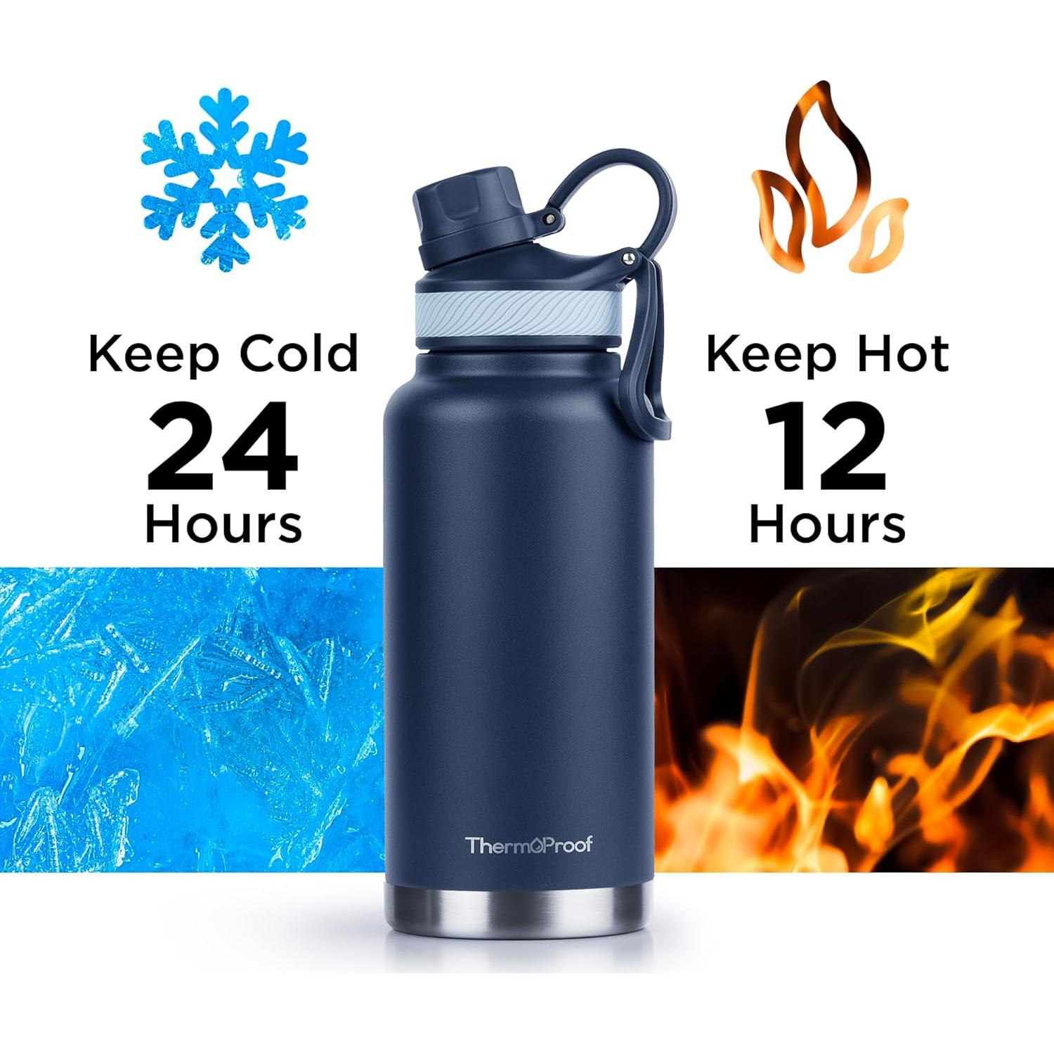 Botella de Agua Acero Inoxidable Better Life 0,95 L Azul Marino