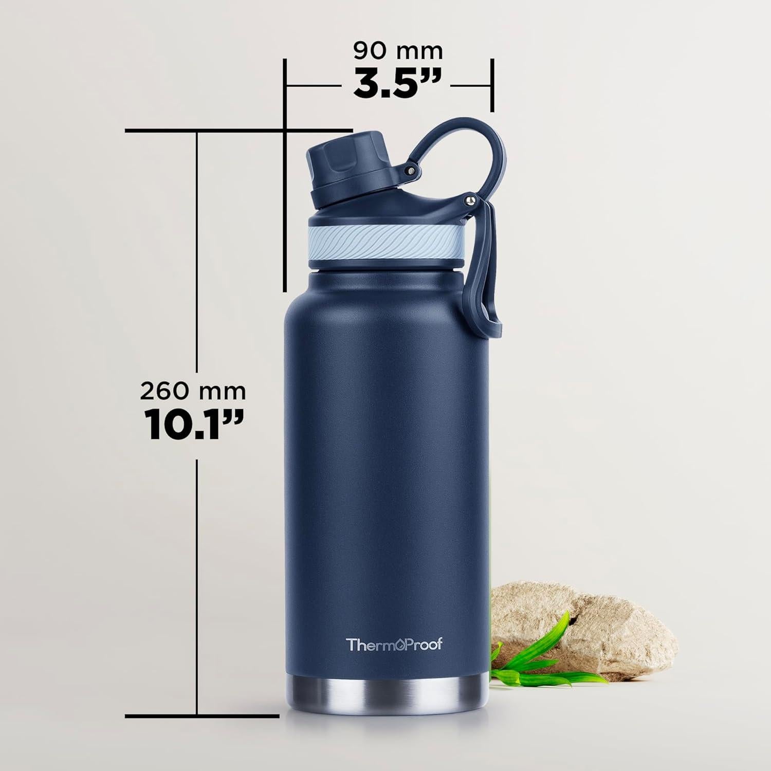 Botella de Agua Acero Inoxidable Better Life 0,95 L Azul Marino