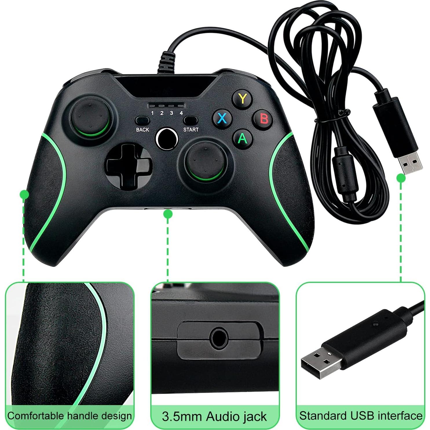 Controlador USB OSTENT Gamepad Xbox One S Negro