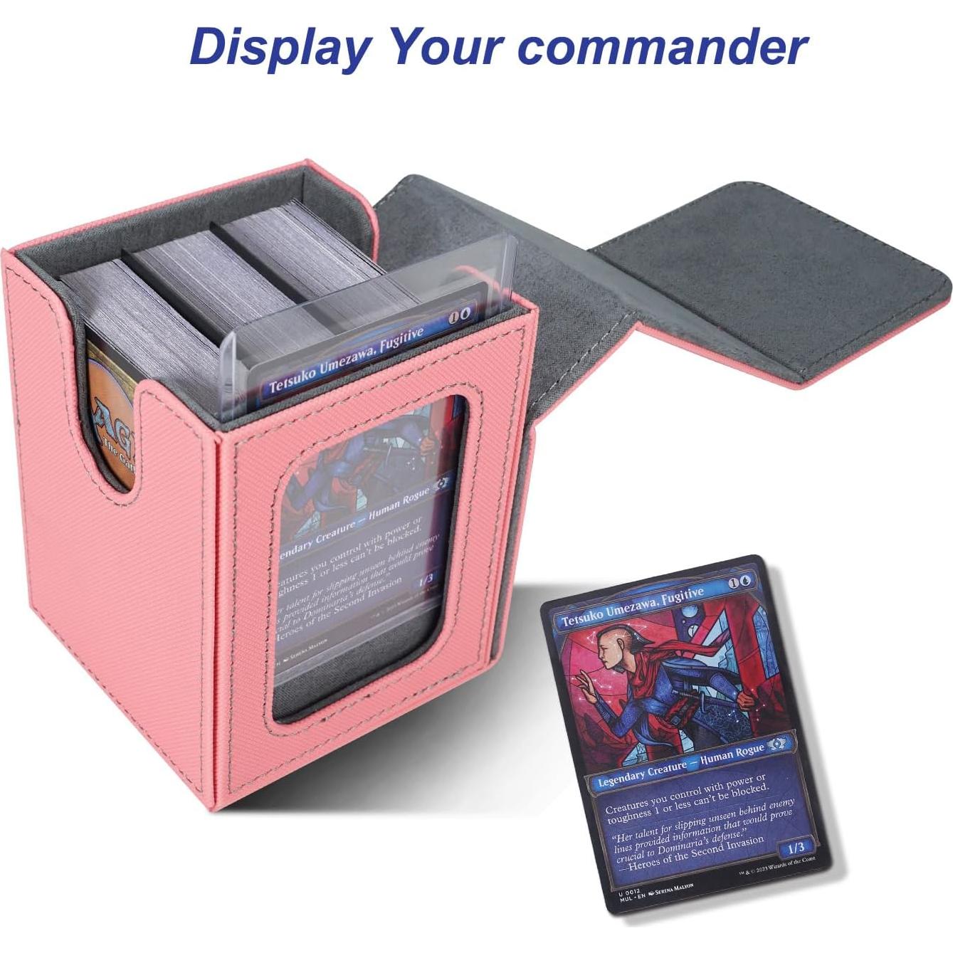 Caja de Deck AFIING para Cartas Commander 100 Cartas