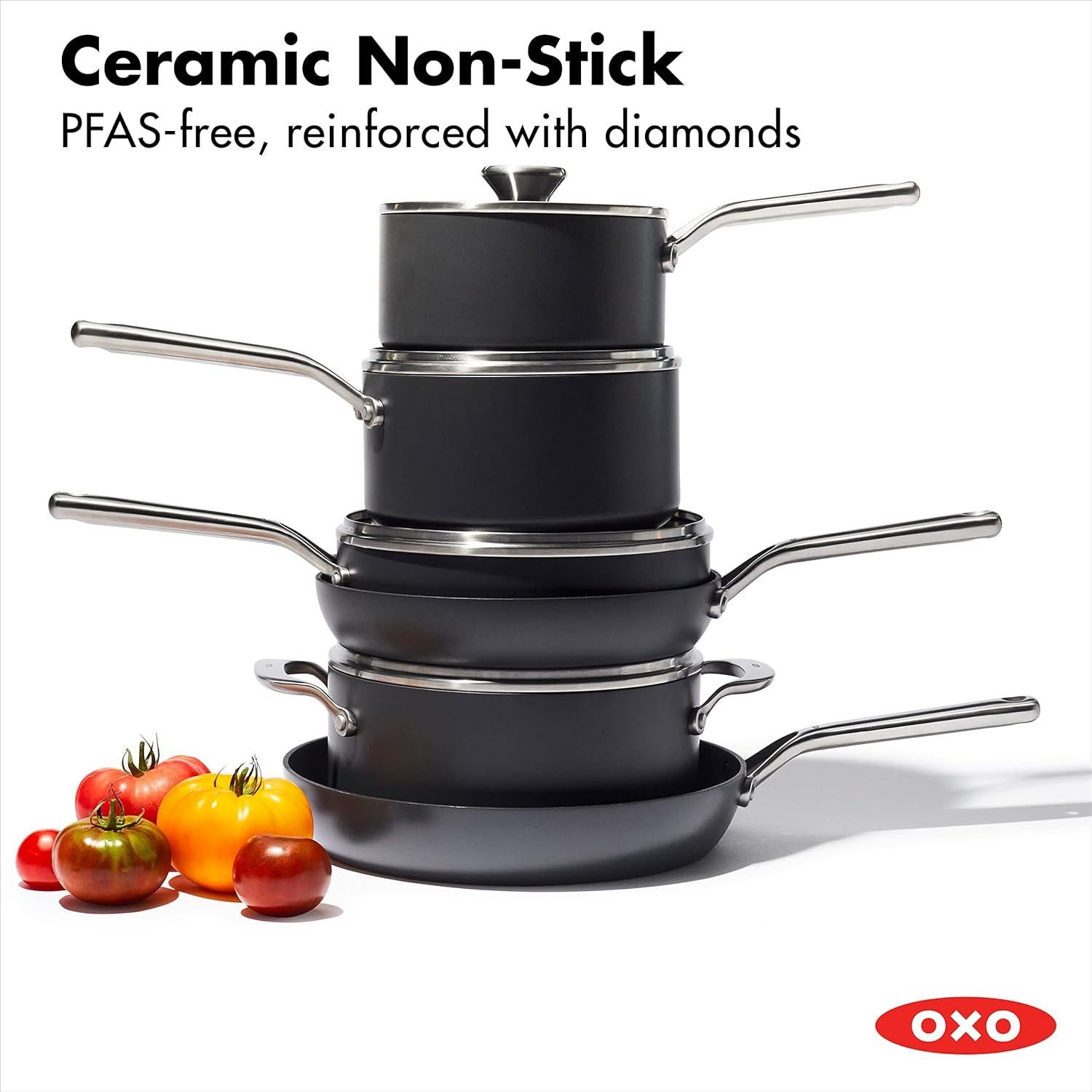 Juego de Utensilios de Cocina OXO 10 Piezas Cerámica Antiadherente