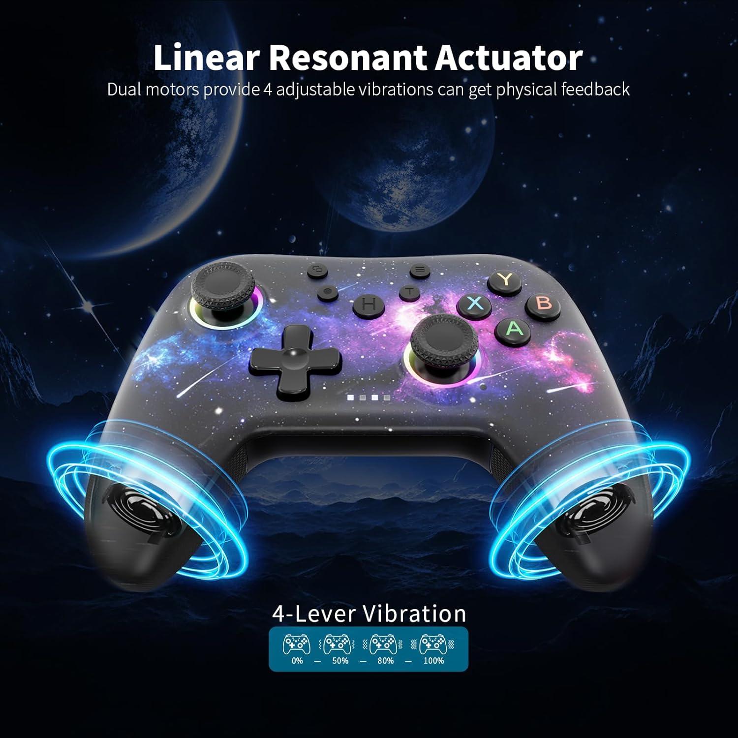 Controlador Inalámbrico AceGamer T47 para PC/Switch - RGB