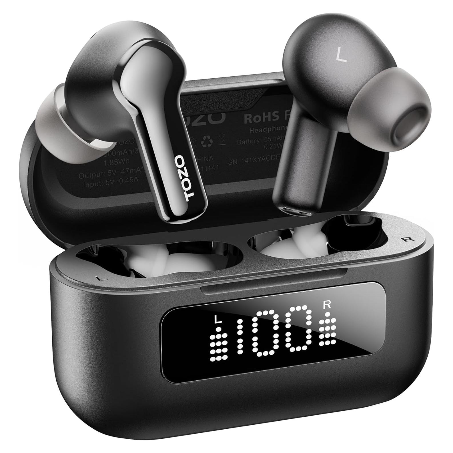 Auriculares Inalámbricos TOZO NC3 con ANC y 55 Horas de Batería