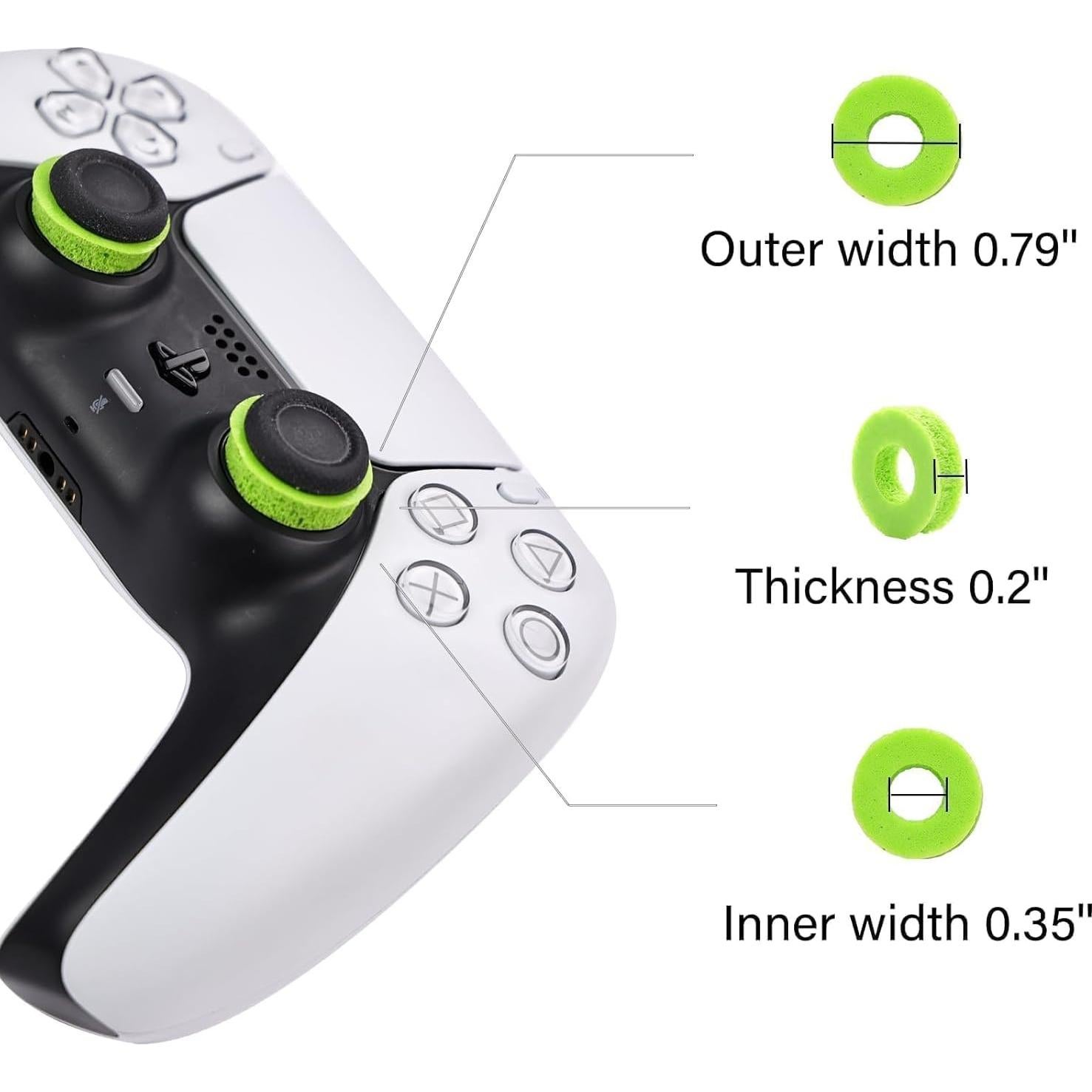 Anillos de Precisión MOLOPPO 8PCS para Controladores Verde
