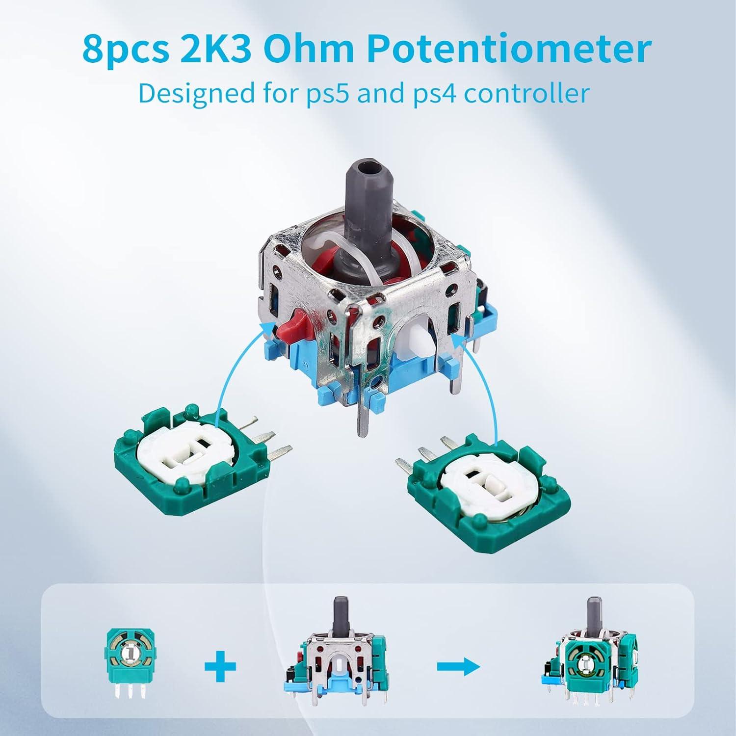 Repuestos Joystick PS5 AOLION 55 Piezas con Potenciómetros