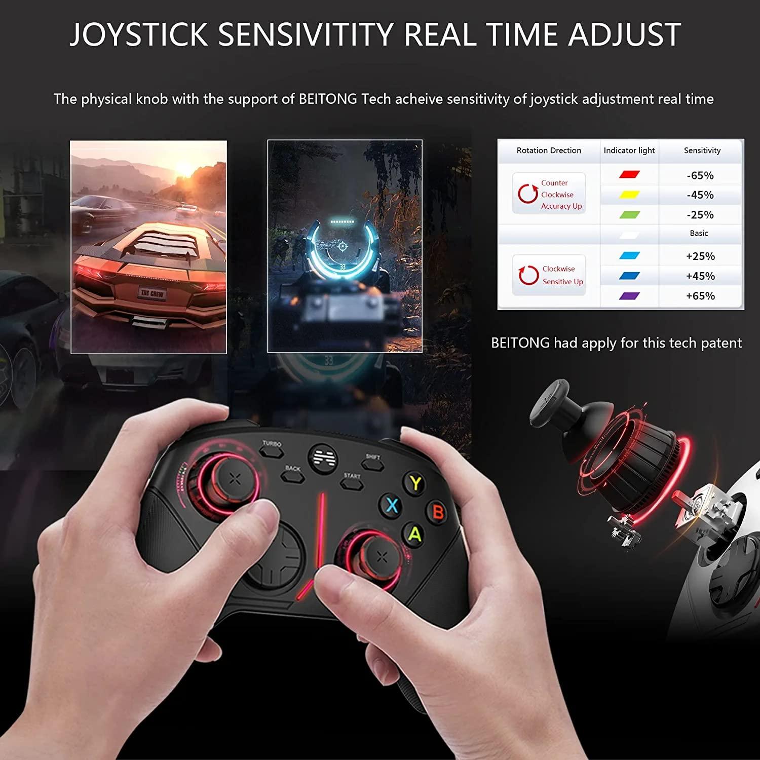 Controlador de Juegos BEITONG Asura 3S Inalámbrico 950mAh