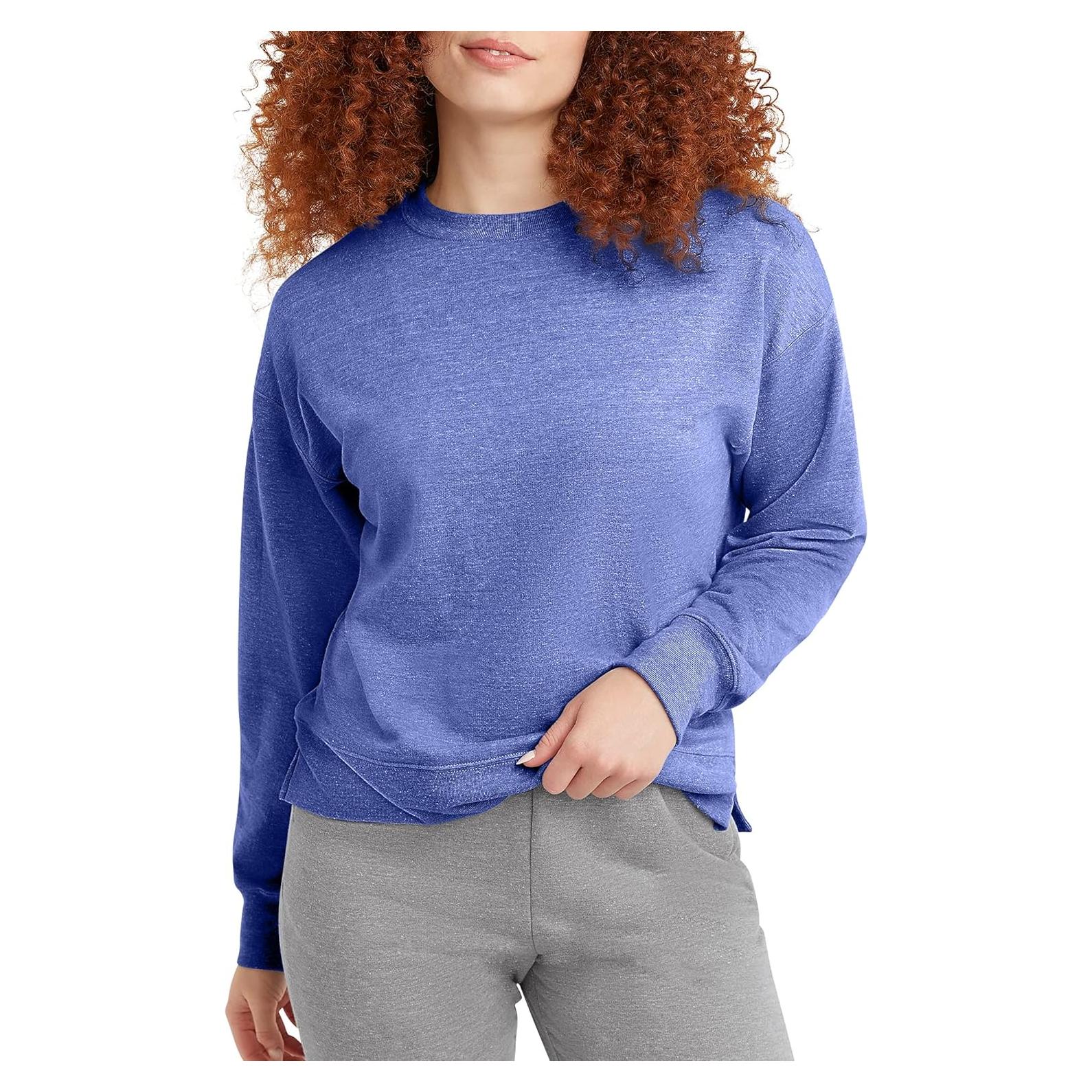 Sudadera liviana Hanes para mujer XX-Large Azul Forte