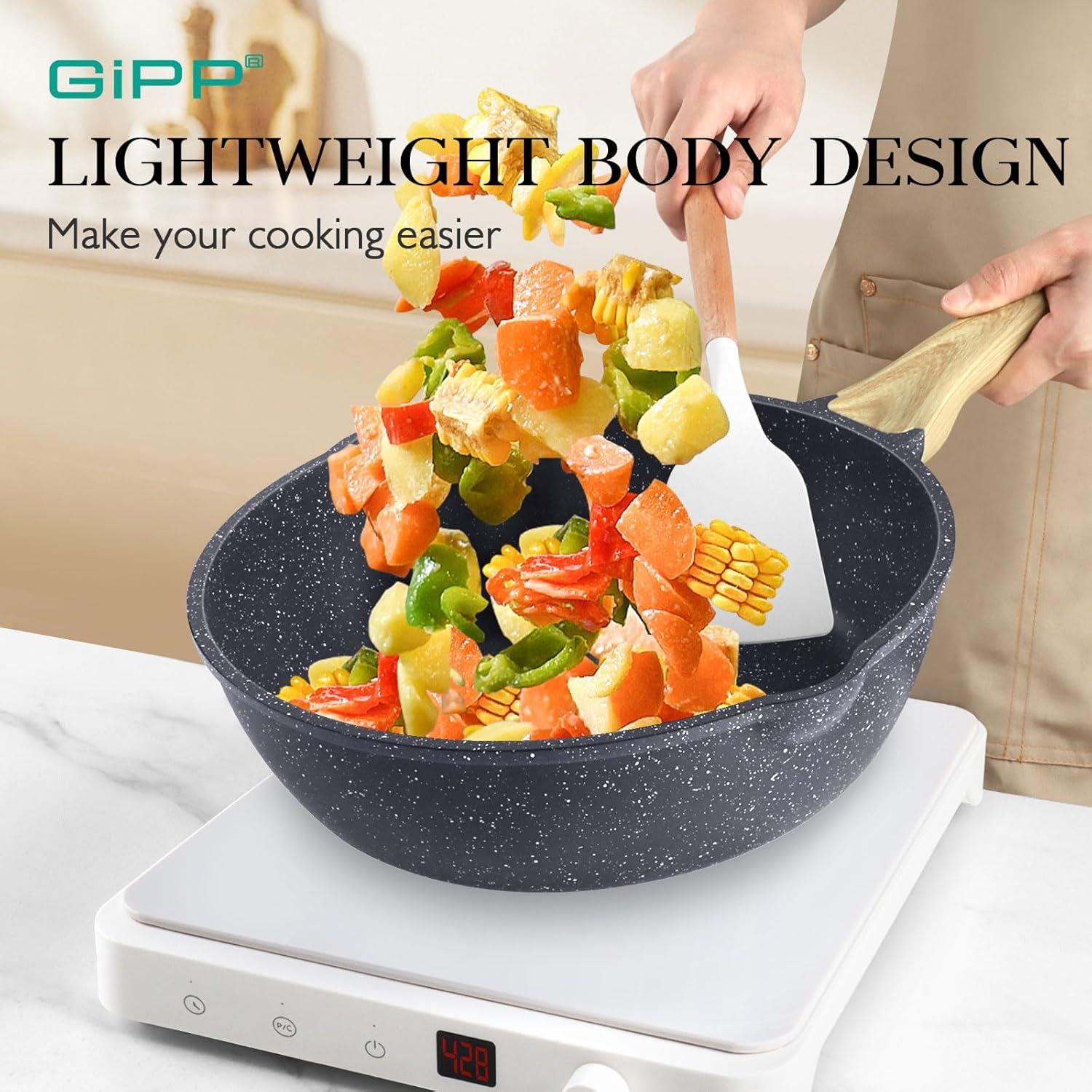 Juego de Ollas y Sartenes GiPP Antiadherente 10 Piezas