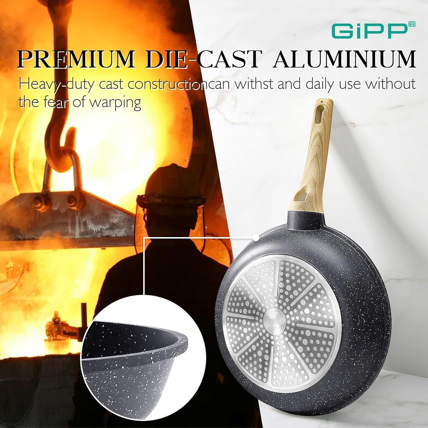 Juego de Ollas y Sartenes GiPP Antiadherente 10 Piezas