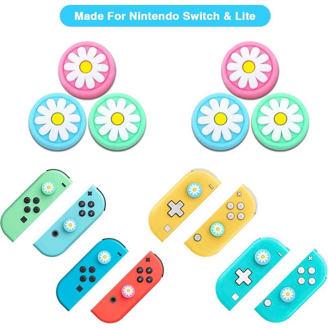16 Caps de Agarre para Pulgar Nintendo Switch y Lite