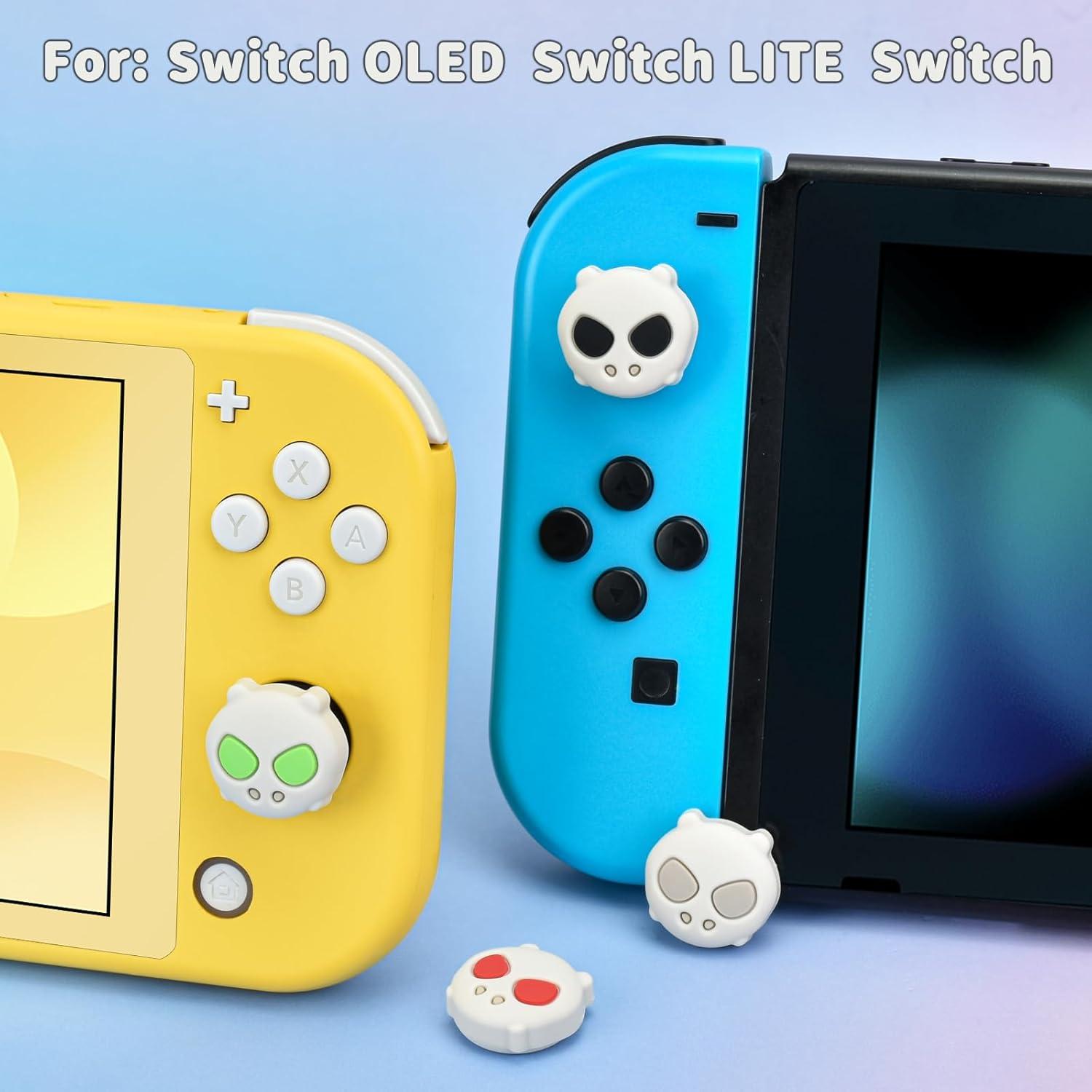 Tapas de Agarre DLseego para Switch y Switch Lite - Gris