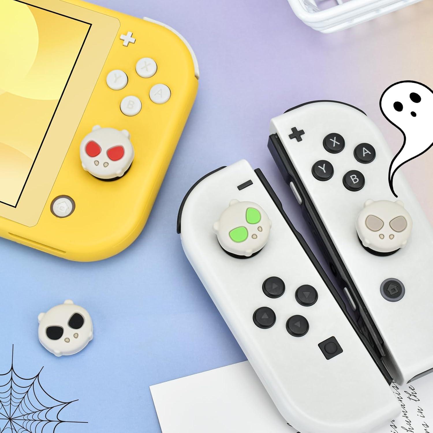 Tapas de Agarre DLseego para Switch y Switch Lite - Gris