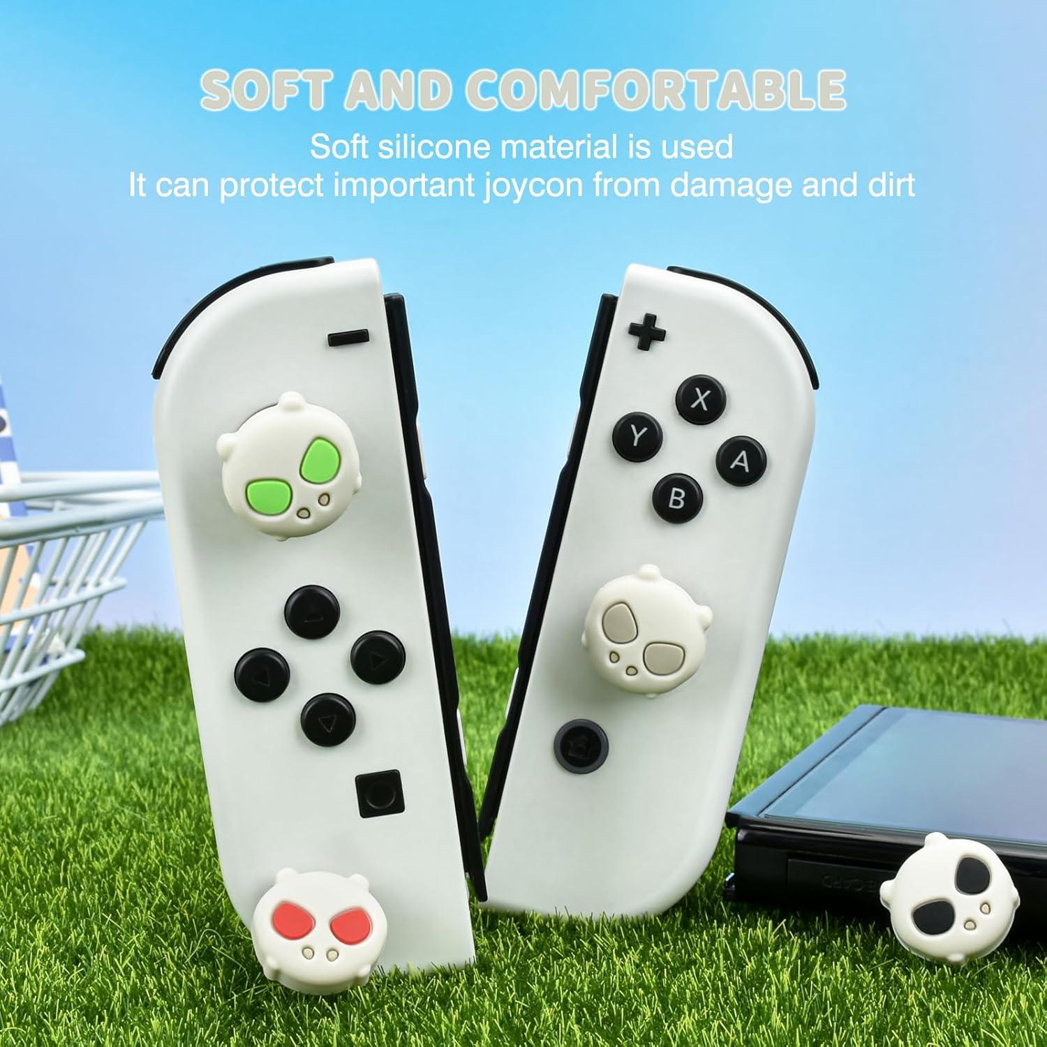 Tapas de Agarre DLseego para Switch y Switch Lite - Gris