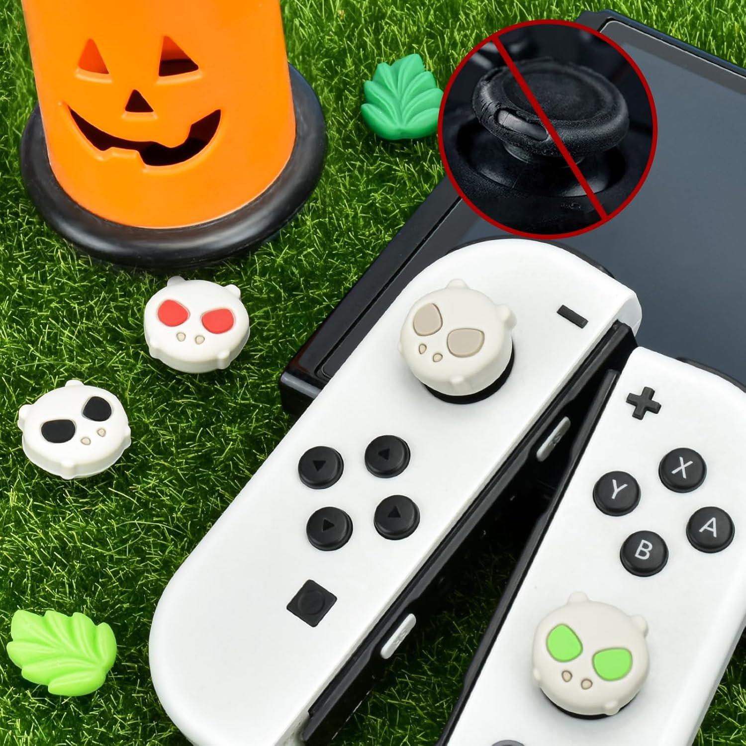 Tapas de Agarre DLseego para Switch y Switch Lite - Gris