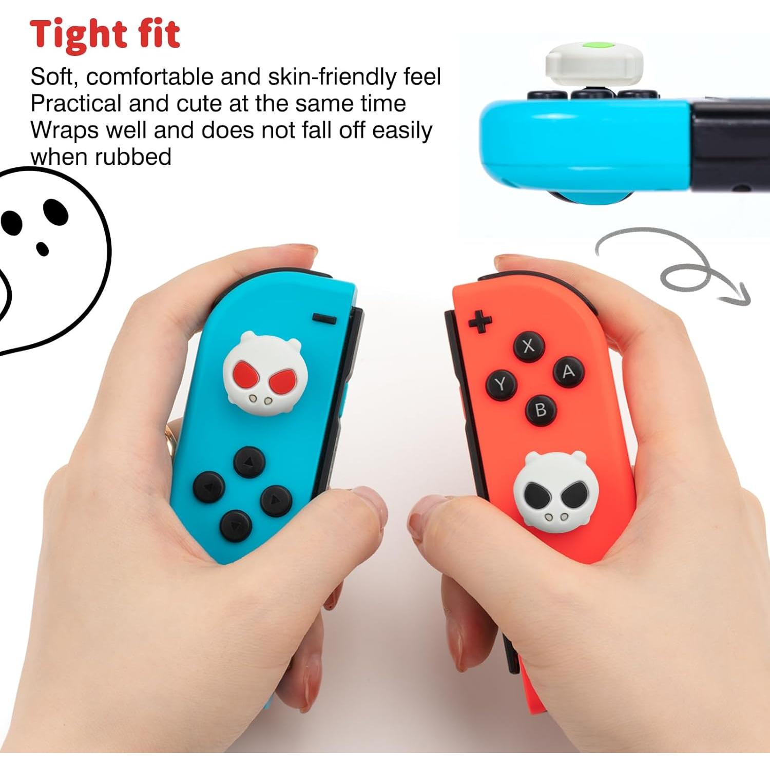 Tapas de Agarre DLseego para Switch y Switch Lite - Gris