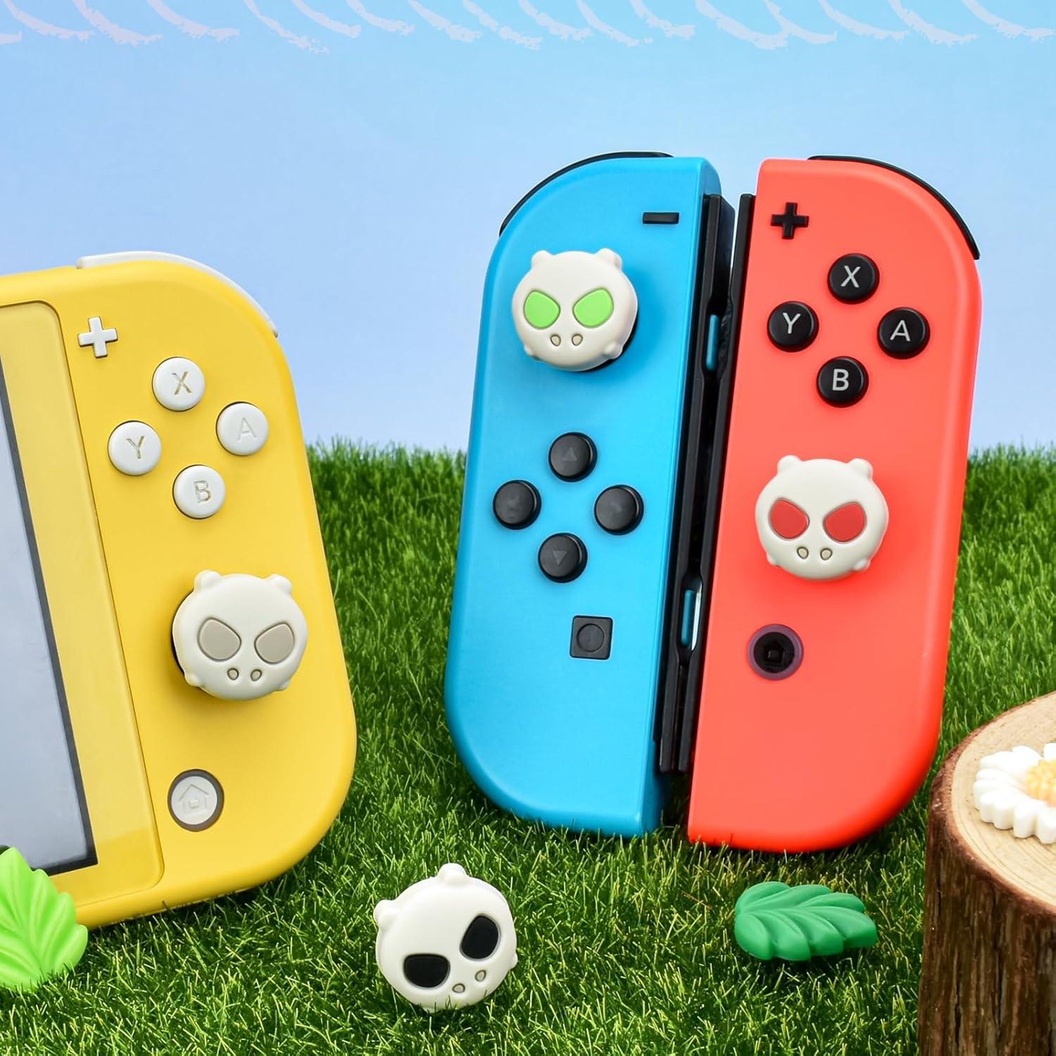 Tapas de Agarre DLseego para Switch y Switch Lite - Gris