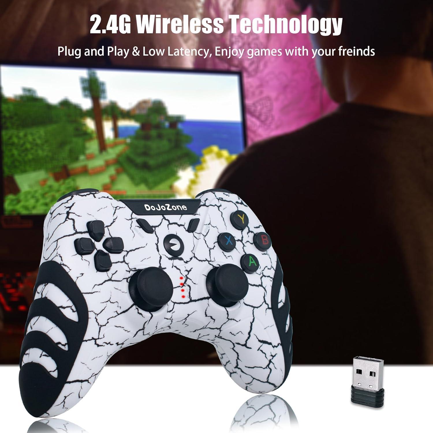 Controlador Inalámbrico DoJoZone para PC y PS3 con Vibración