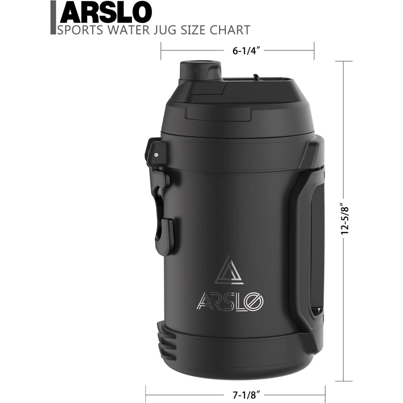 Jarra de Agua Deportiva Arslo 3.20L Aislada Negro