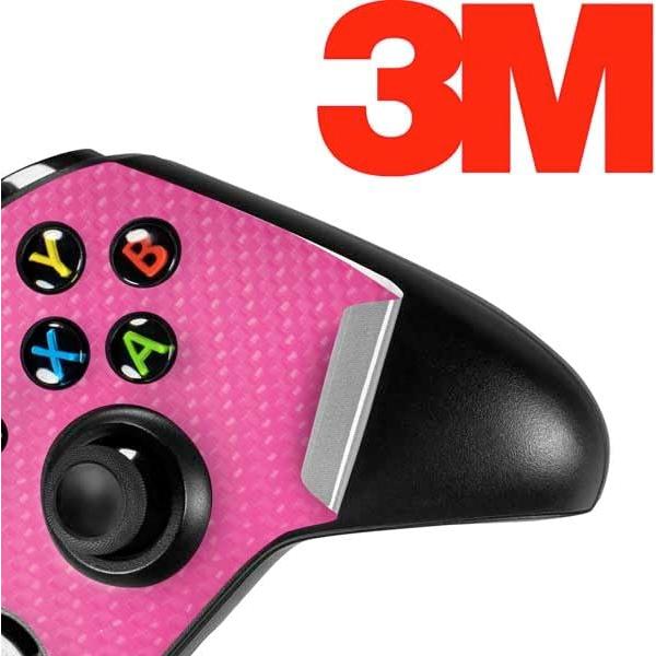 Calcomanía Skinit para Controlador Xbox One X Fibra Carbono Rosa