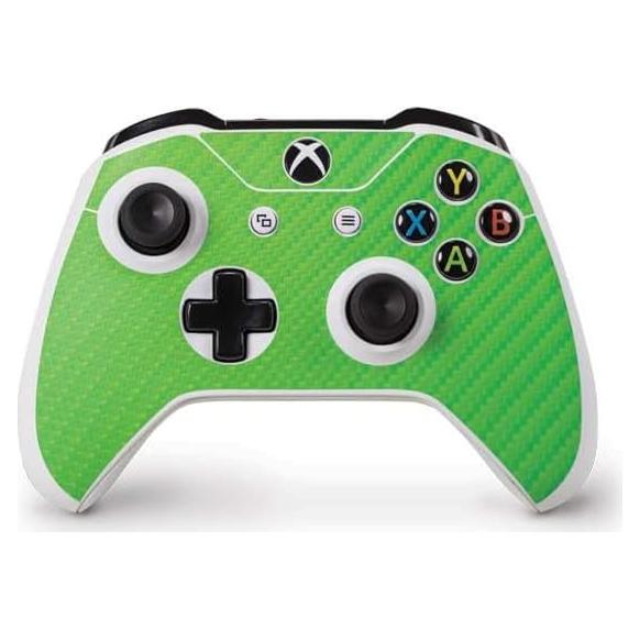Calcomanía Skinit para Controlador Xbox One S - Fibra Carbono Verde