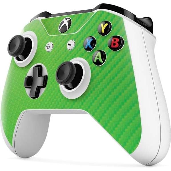 Calcomanía Skinit para Controlador Xbox One S - Fibra Carbono Verde
