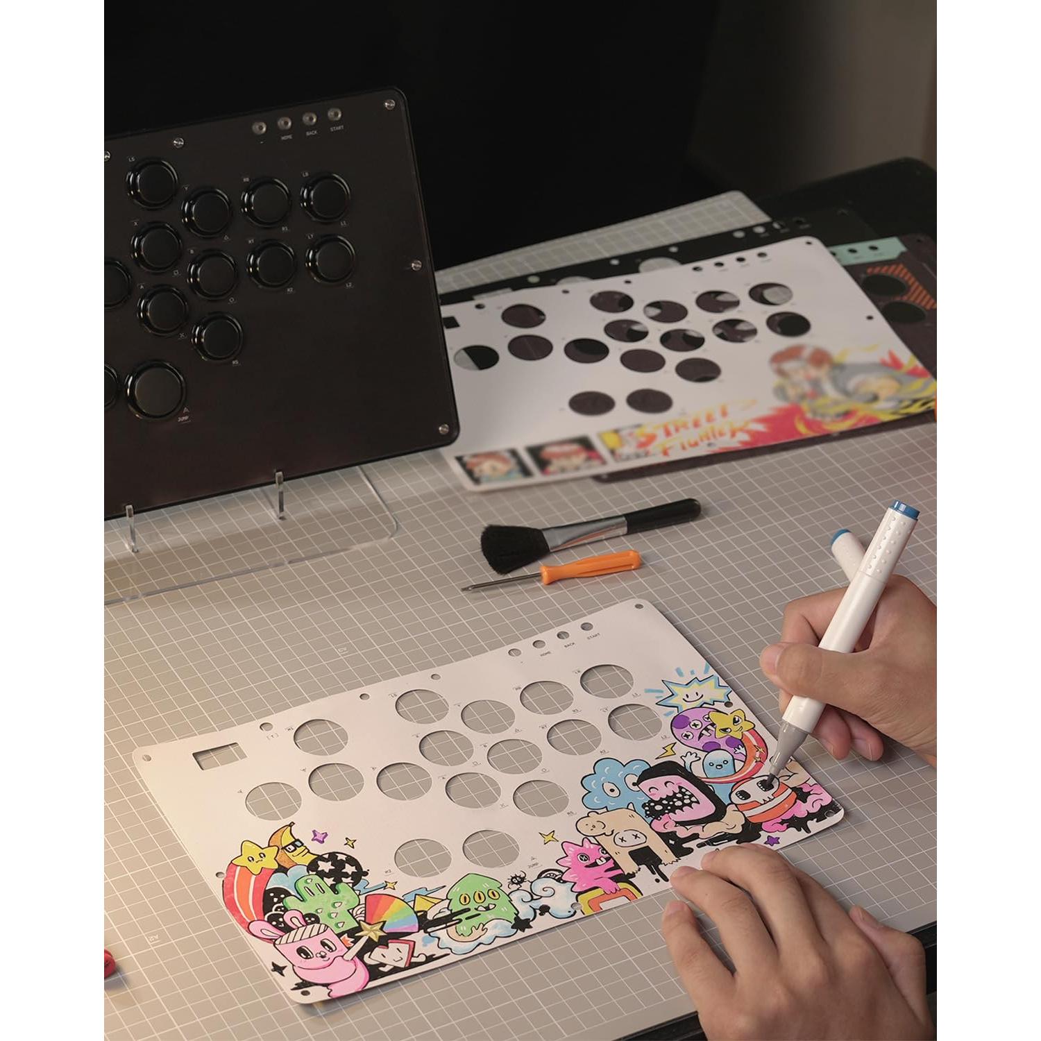 Controlador sin palanca SIXSIR U16 RGB para juegos de arcade