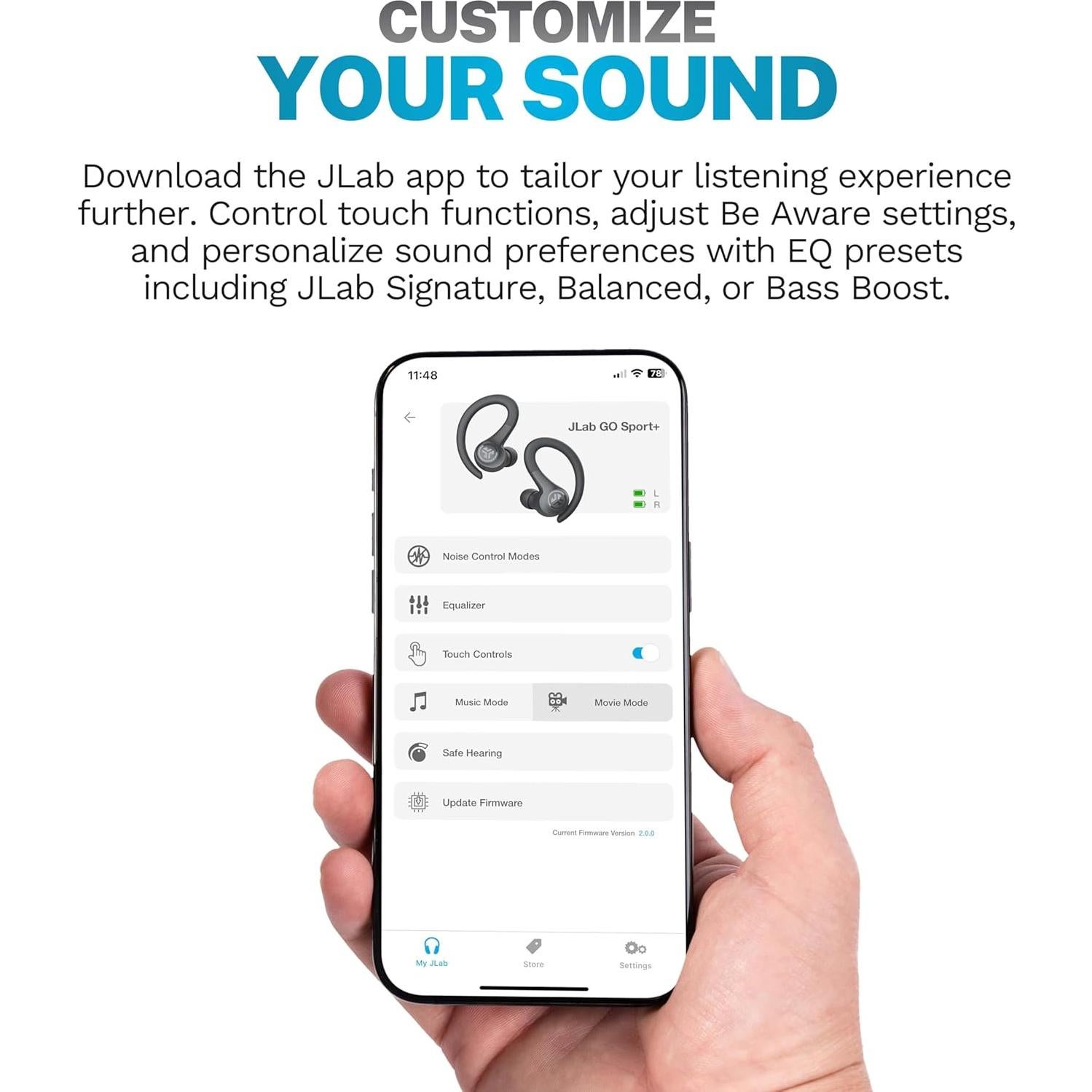 Auriculares Inalámbricos JLab Go Air Sport+ Coral 35h Bluetooth