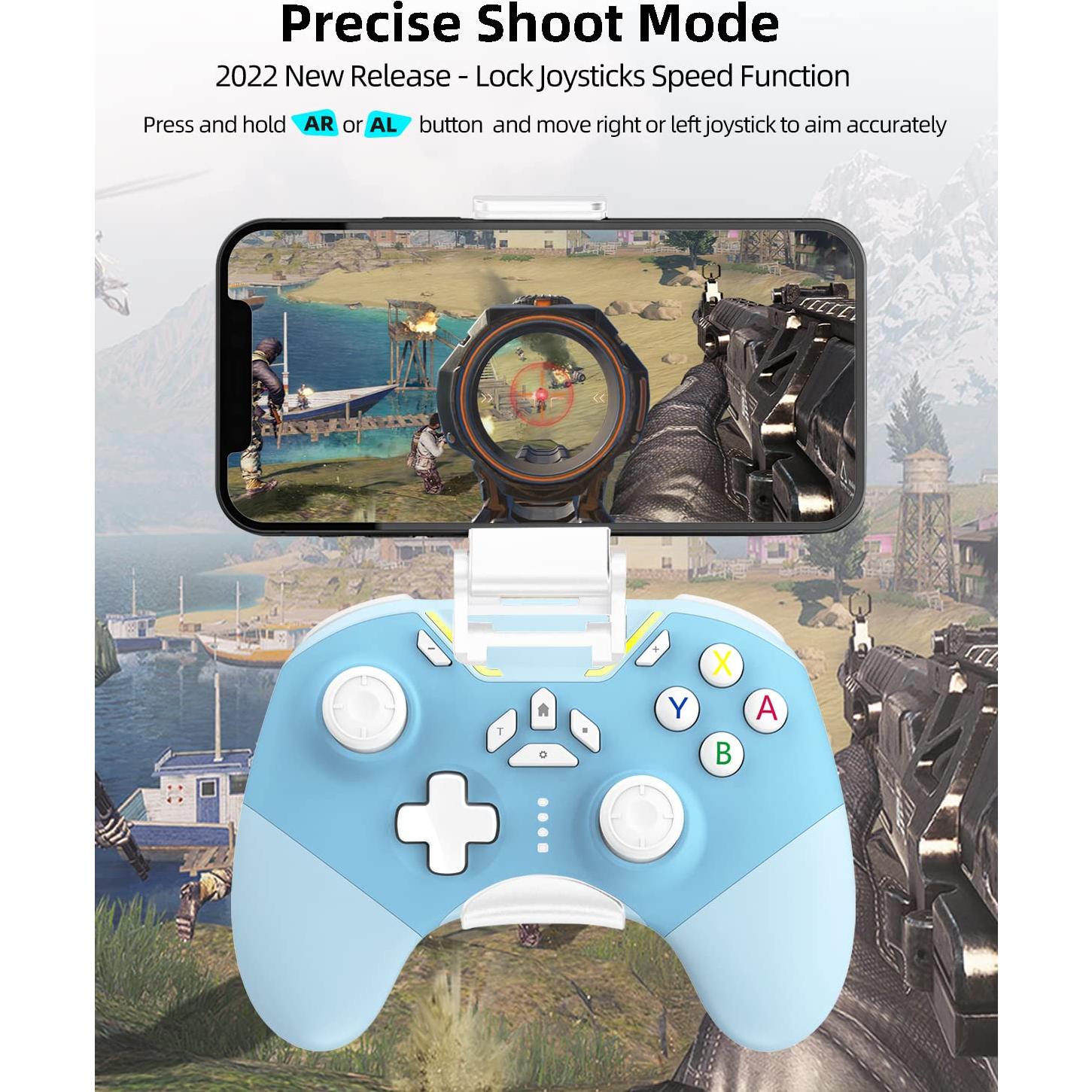 Juego de 2 Controladores Bluetooth Aghi para Nintendo Switch