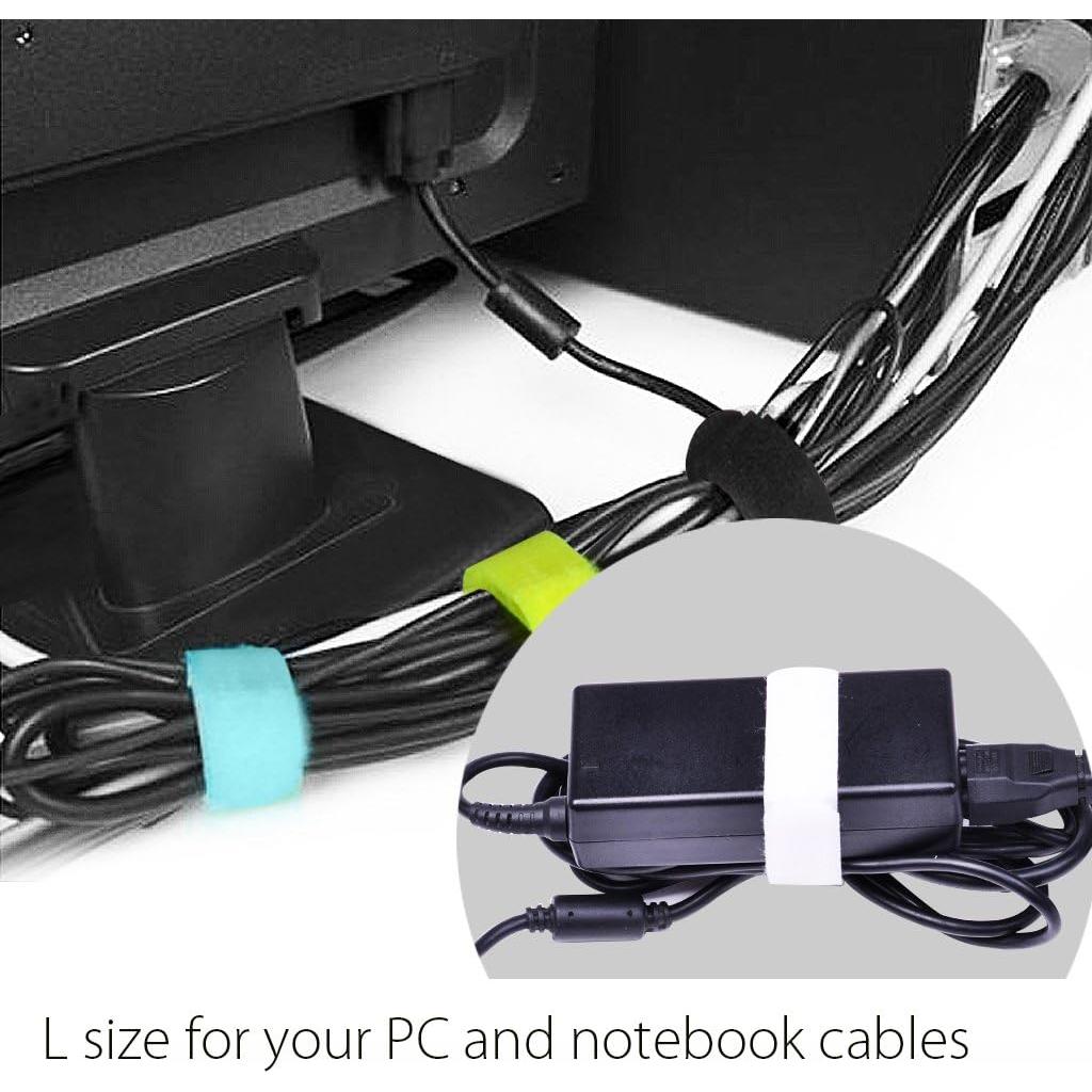 Pack 20 Organizadores de Cables Avantree Multicolor