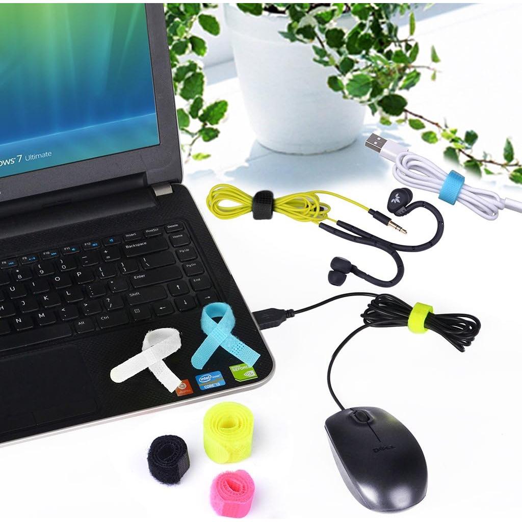 Pack 20 Organizadores de Cables Avantree Multicolor