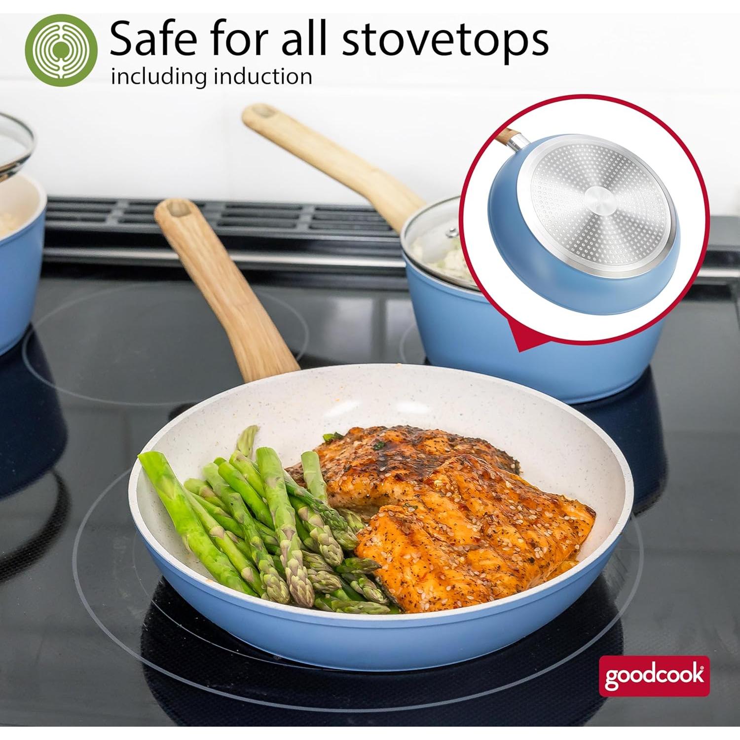 Juego de Sartenes GoodCook 3 Piezas Cerámica Antiadherente