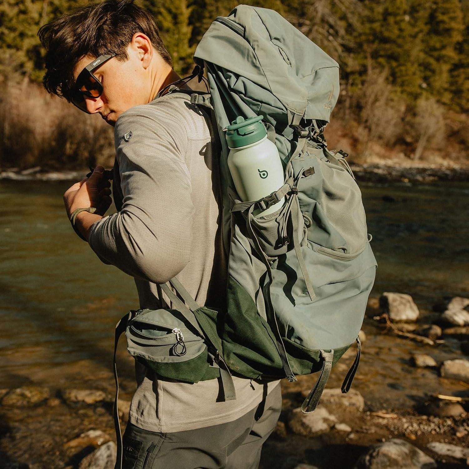 Botella de Agua Aislada 0.91L Acero Inoxidable Verde