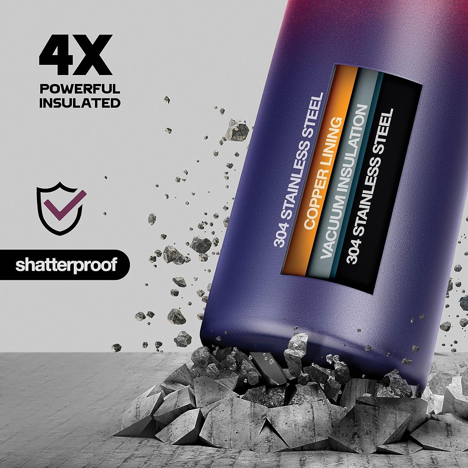 Botella de Agua Aislada Brewberry 600ml Orquídea Púrpura