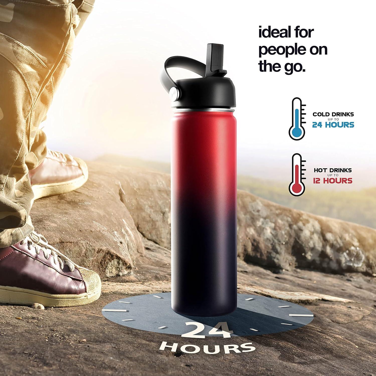 Botella de Agua Aislada Brewberry 600ml Orquídea Púrpura