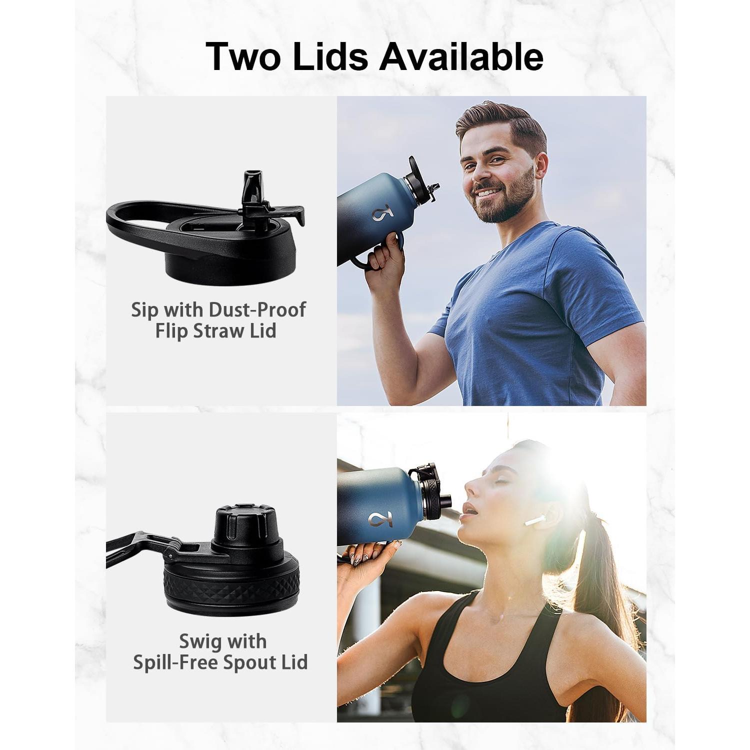 Botella de Agua Trebo 1.89L Aislada con Asa y Sorbete